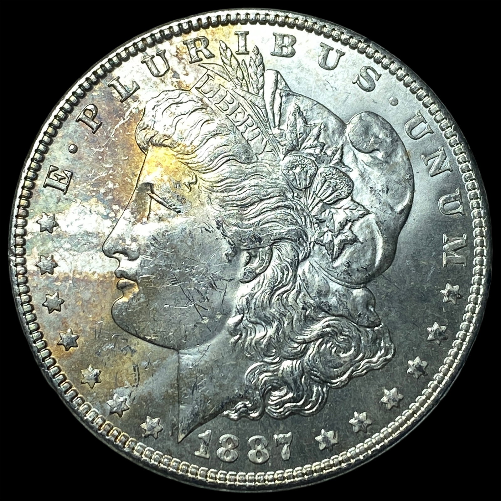 1887 Silver Morgan Dollar GEM BU: 1887 Silver Morgan Dollar GEM BU