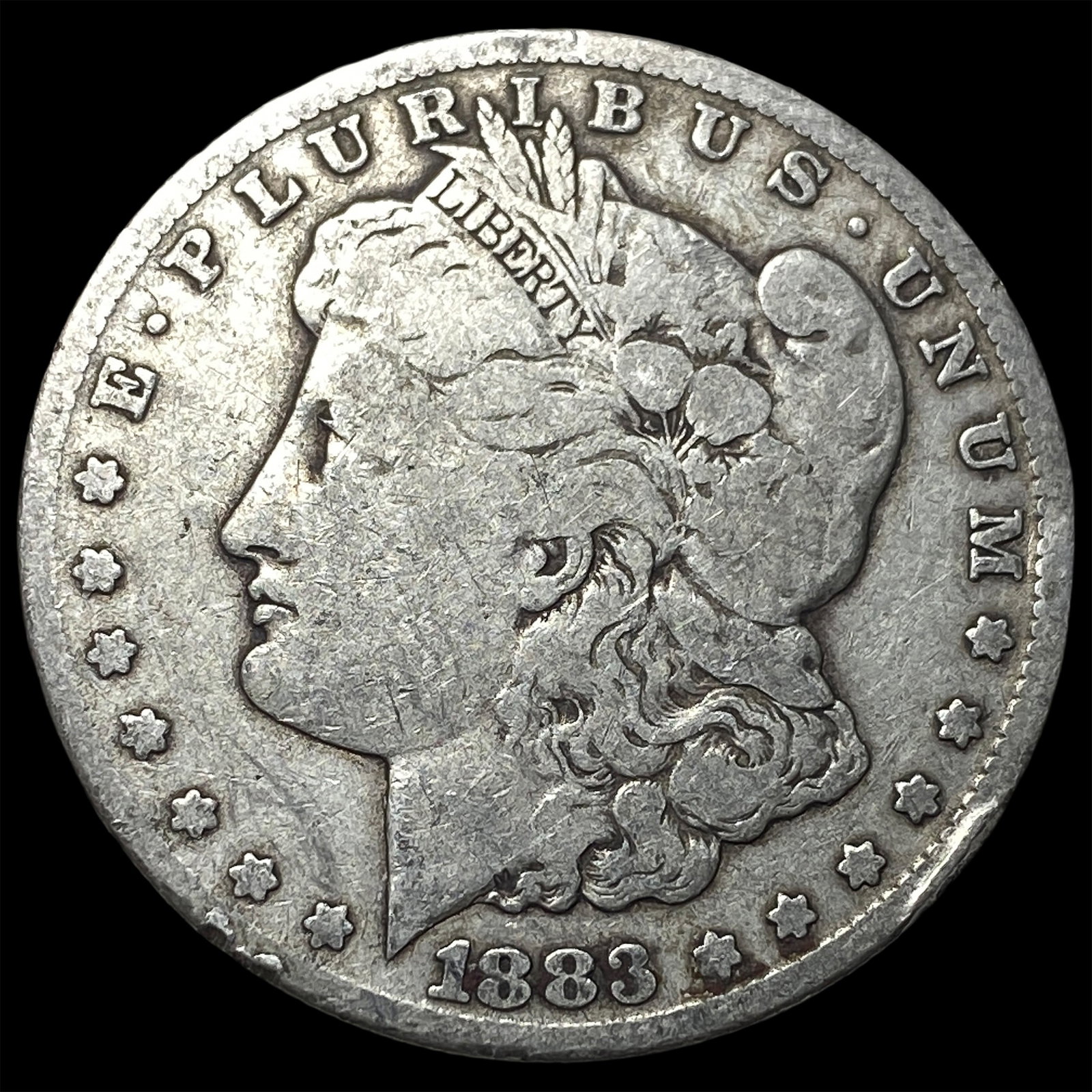 1883-CC Silver Morgan Dollar LIGHTLY CIRCULATED: 1883-CC Silver Morgan Dollar LIGHTLY CIRCULATED