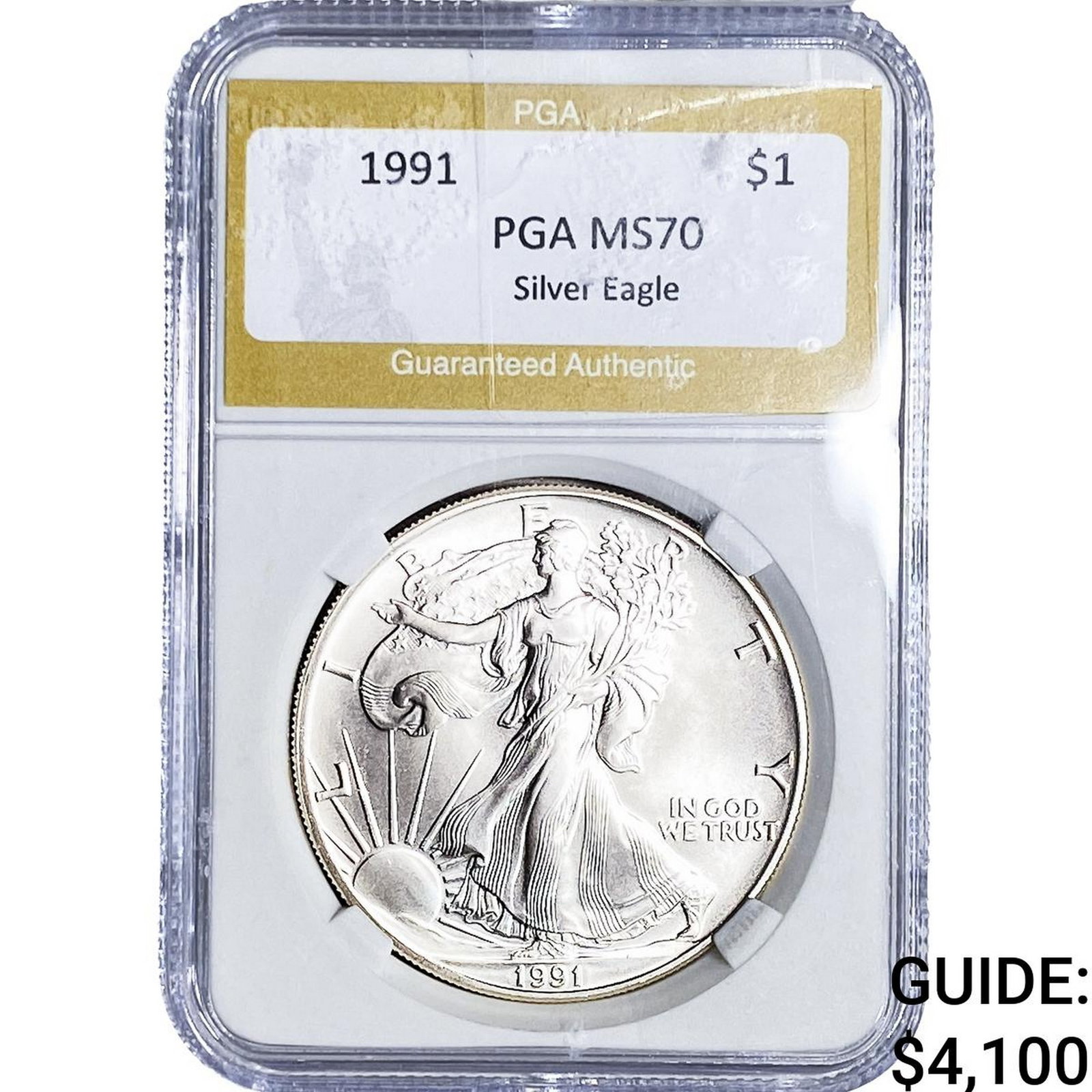 1991 Silver Eagle PGA MS70: 1991 Silver Eagle PGA MS70