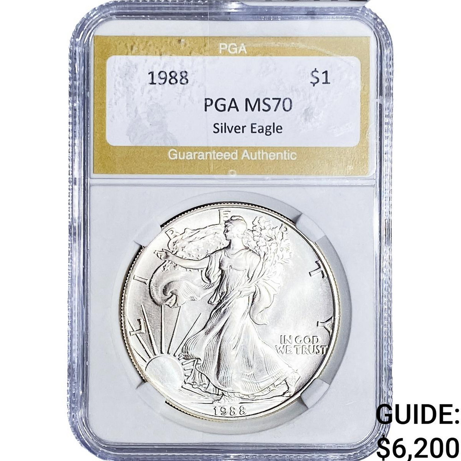 1988 Silver Eagle PGA MS70: 1988 Silver Eagle PGA MS70