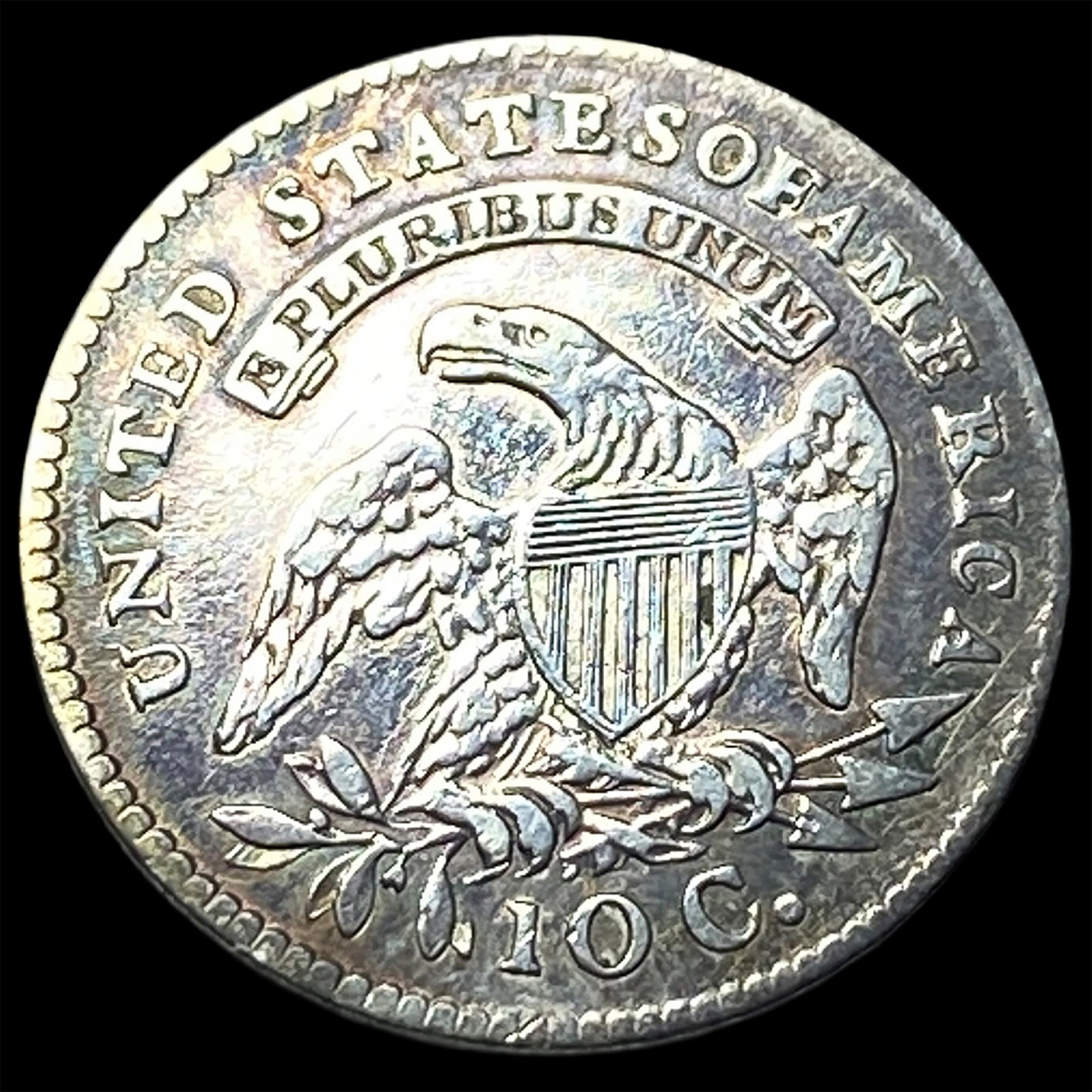 1820 Silver Capped Bust Dime HIGH GRADE - 2