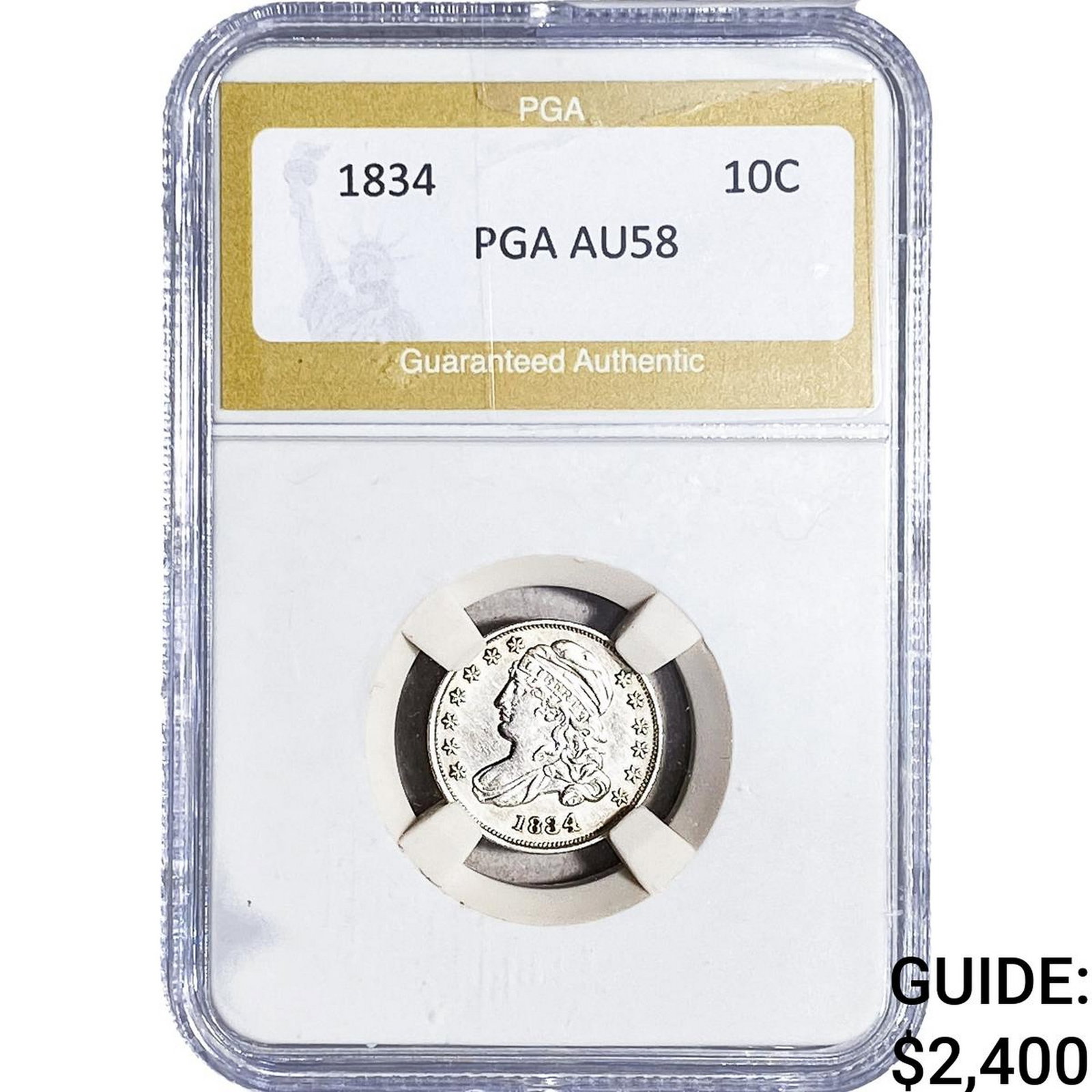 1834 Capped Bust Dime PGA AU58 (1 of 2)