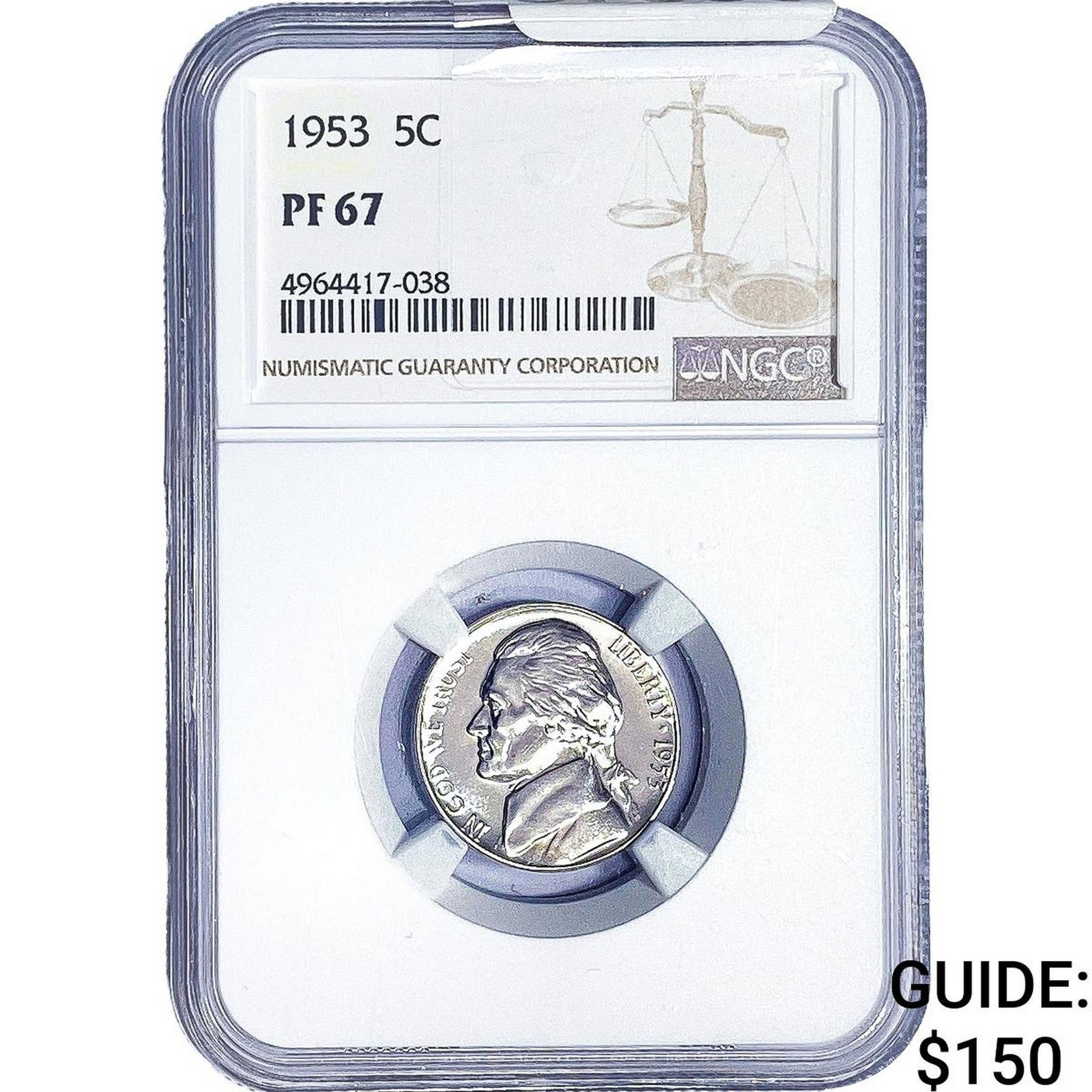 1953 Jefferson Nickel NGC PF67 (1 of 2)
