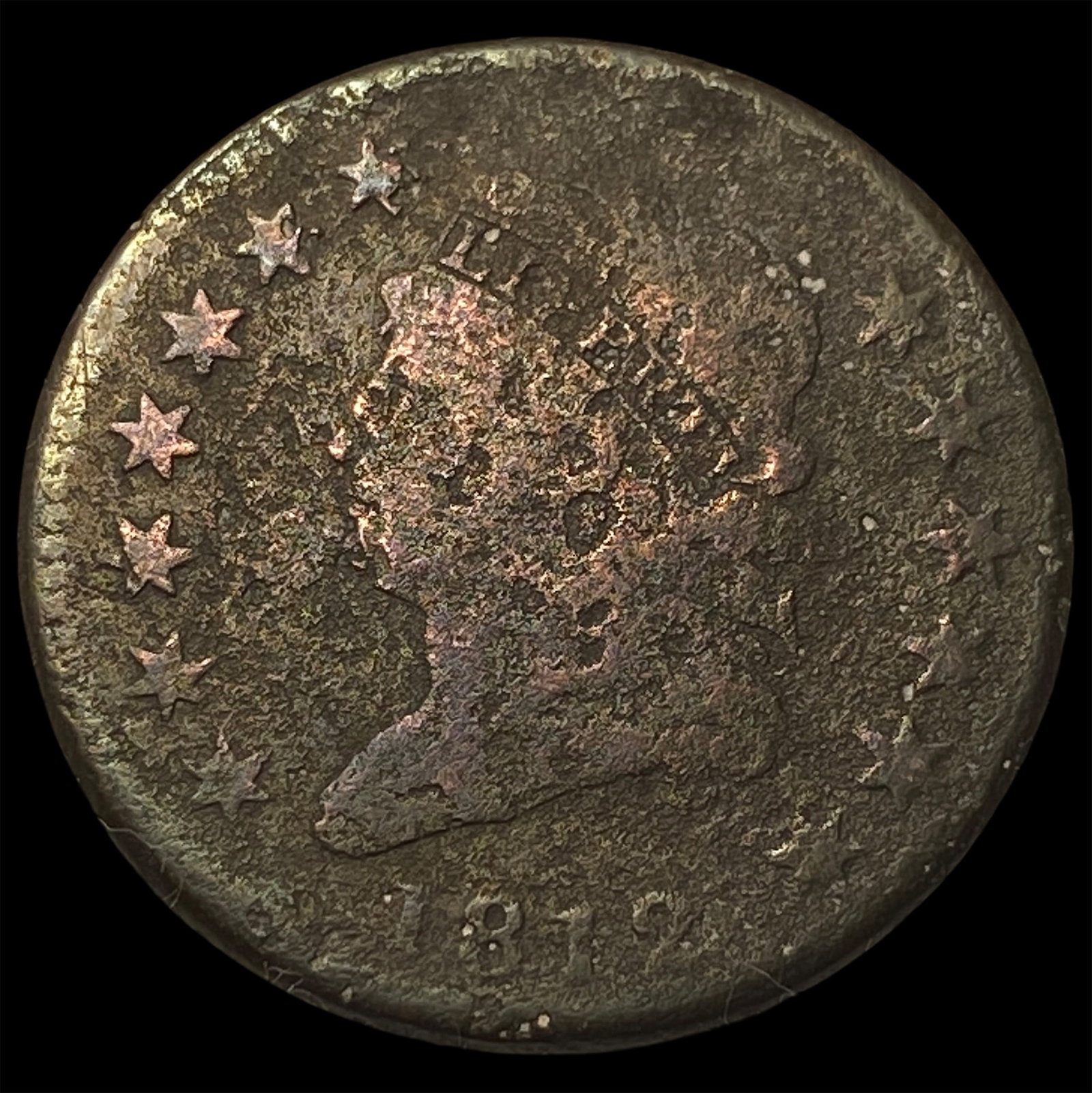 1812 Classic Head Large Cent NICELY CIRCULATED (1 of 2)