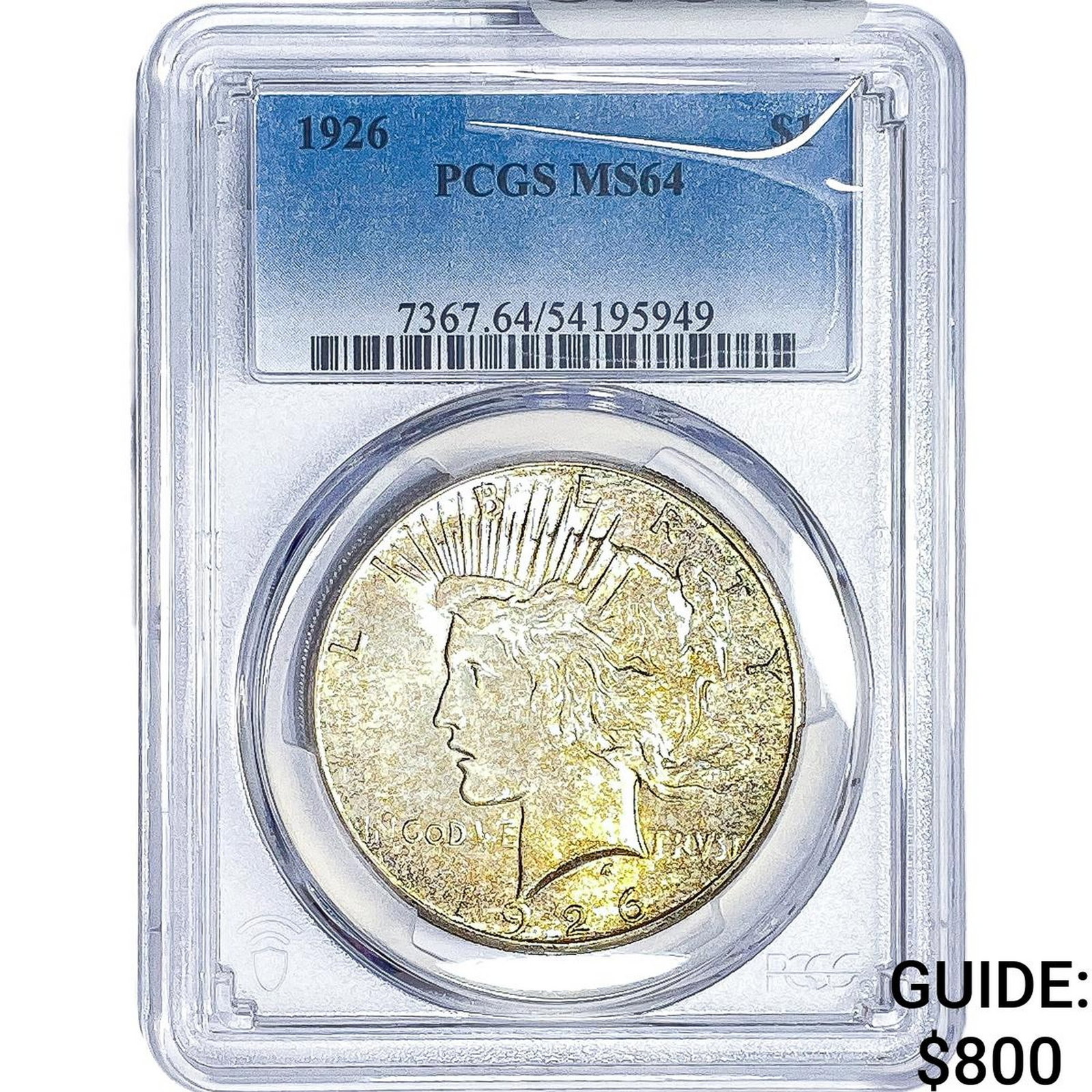 1926 Silver Peace Dollar PCGS MS64: 1926 Silver Peace Dollar PCGS MS64