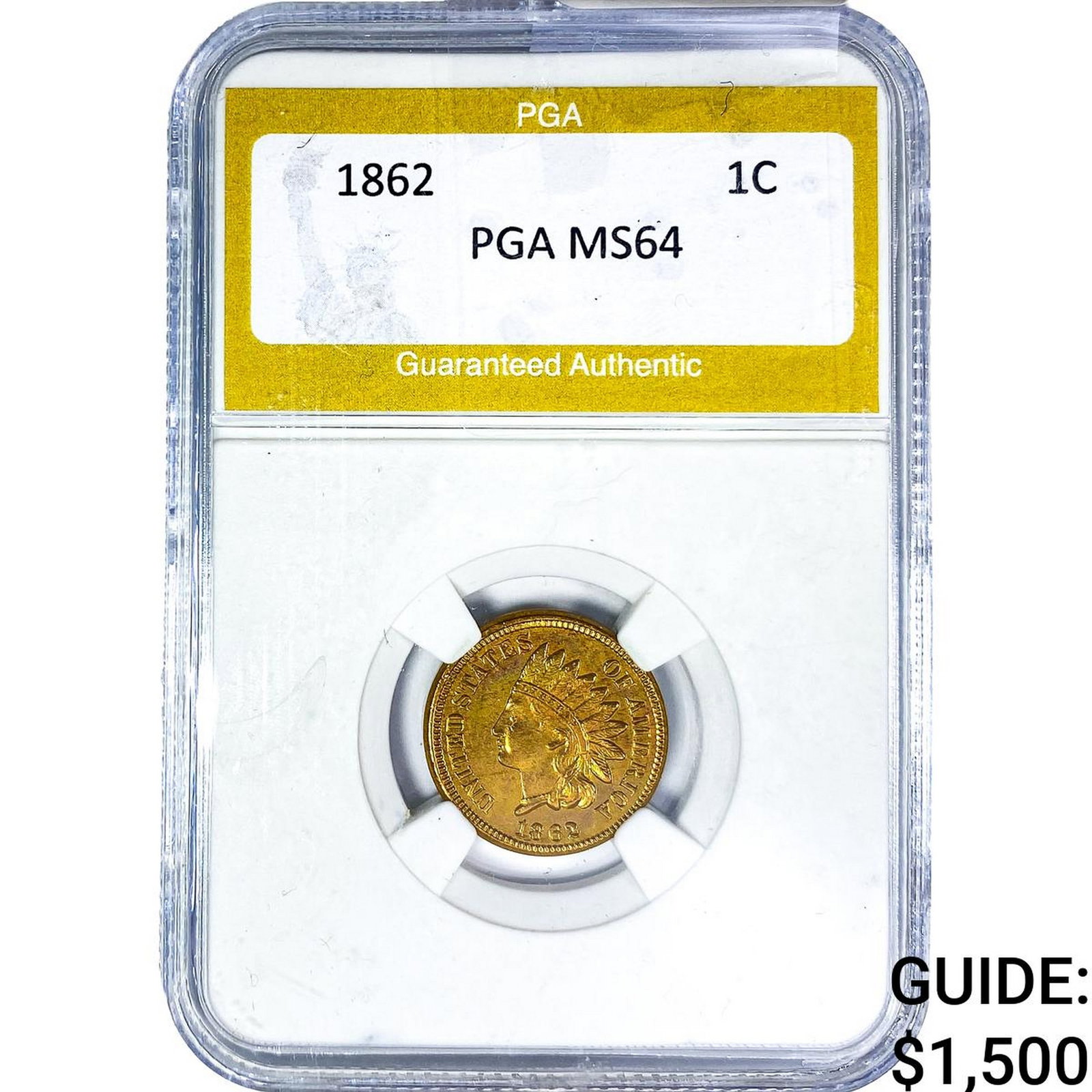 1862 Indian Head Cent PGA MS64 (1 of 2)
