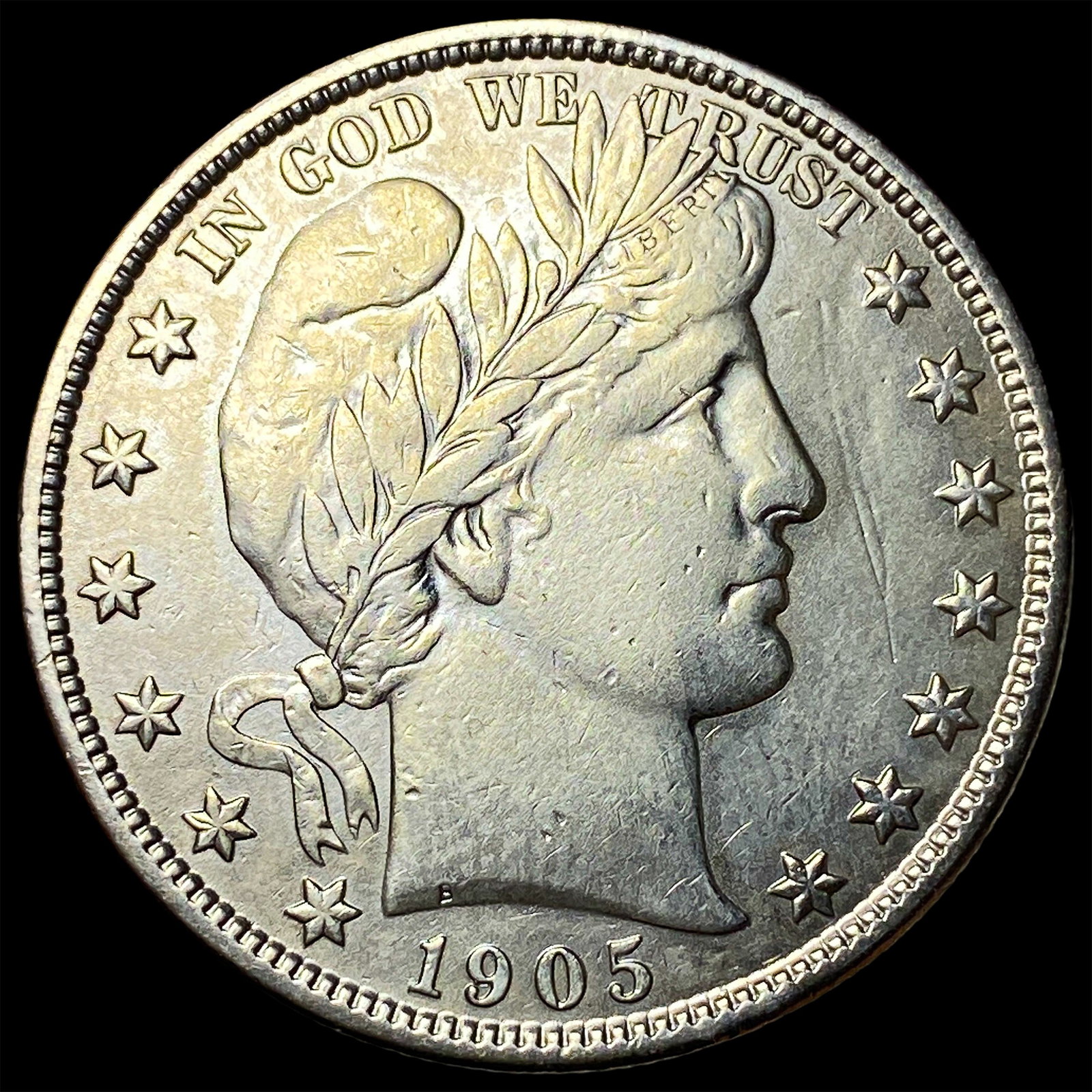 1905-S Silver Half Dollar UNCIRCULATED: 1905-S Silver Half Dollar UNCIRCULATED