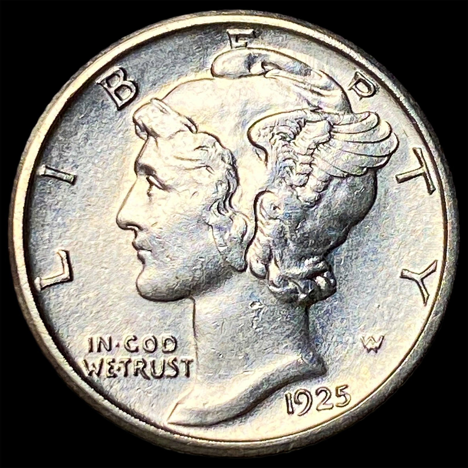 1925-S Silver Mercury Dime UNCIRCULATED (1 of 2)