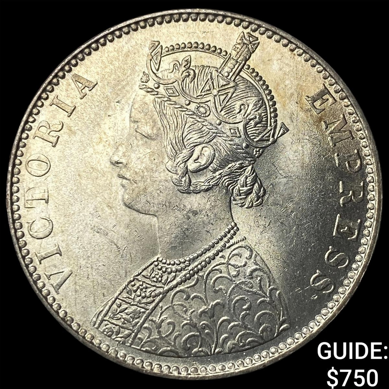 19th Century Bikanir State Silver 1 Rupee (1 of 2)