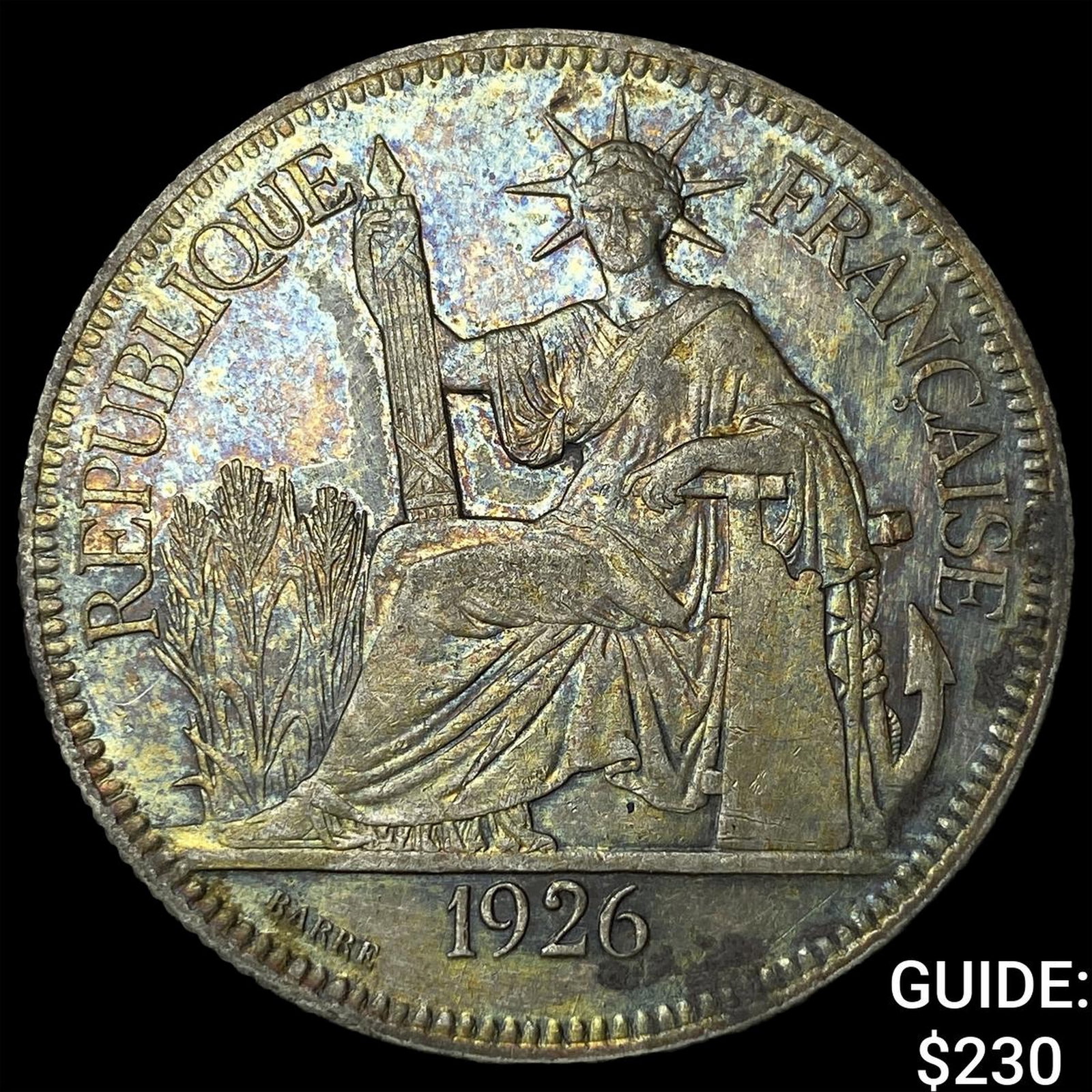 1926A French Indo-China .7813oz Silver Piastre (1 of 2)