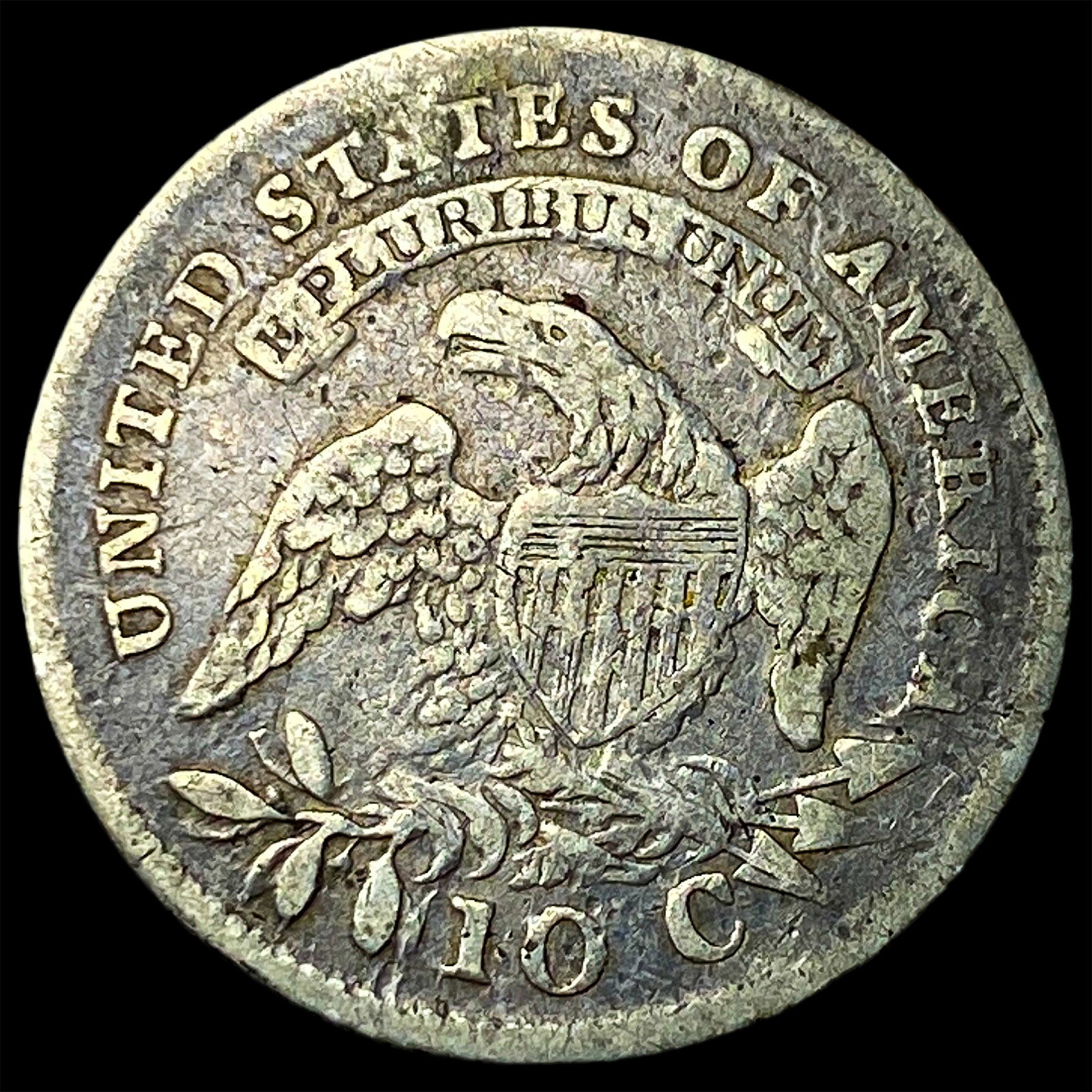 1814 Silver Capped Bust Dime LIGHTLY CIRCULATED - 2