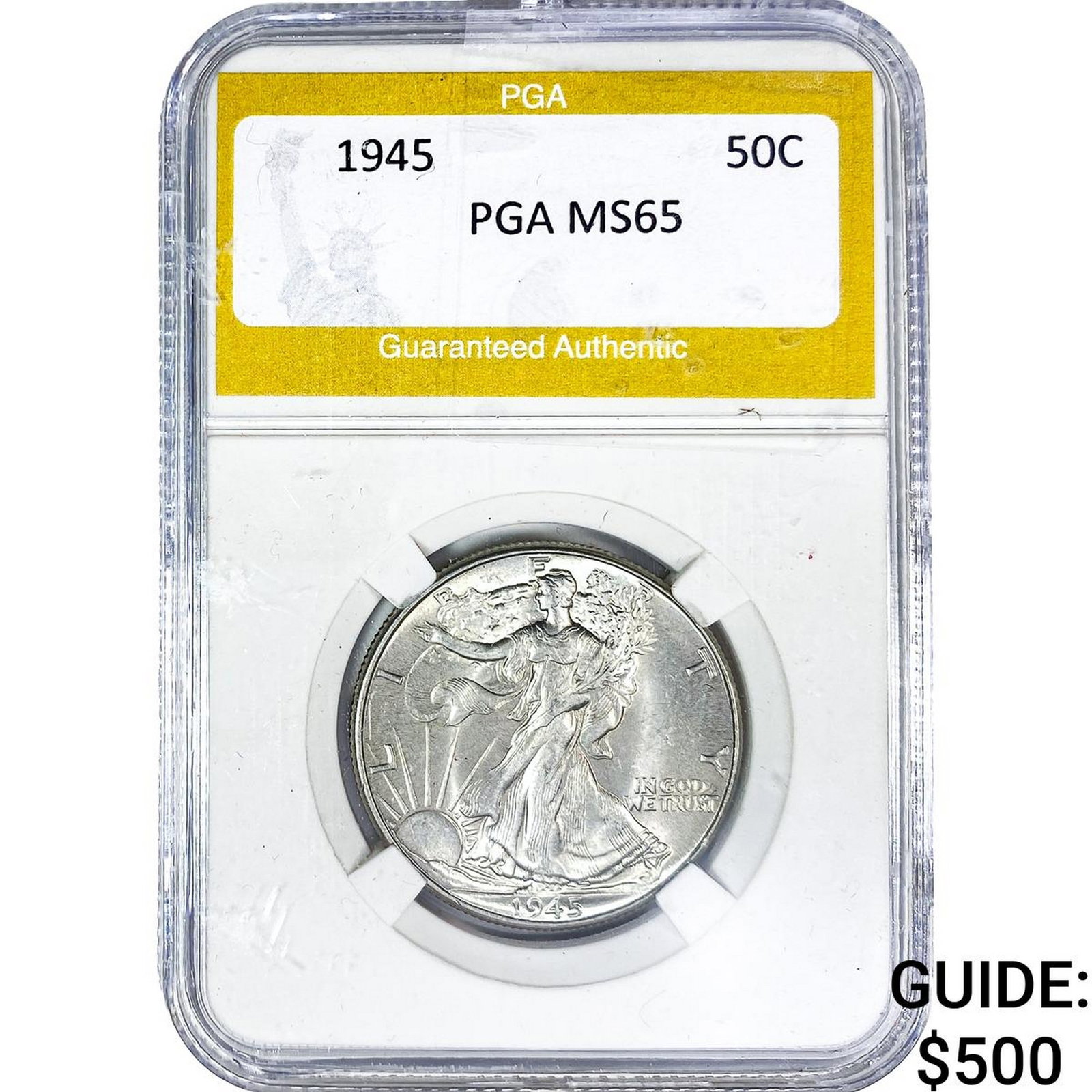 1945 Walking Liberty Half Dollar PGA MS65 (1 of 2)