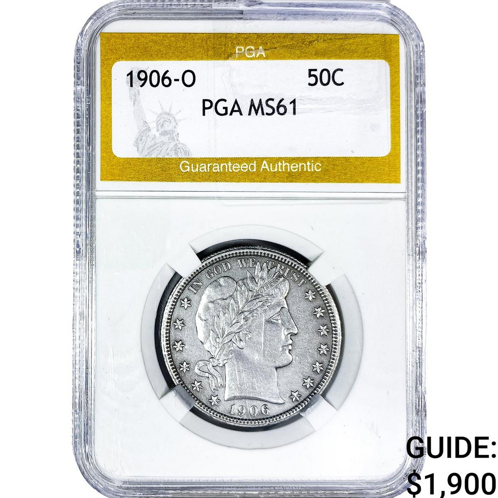 1906 Barber Half Dollar PGA MS61 (1 of 2)