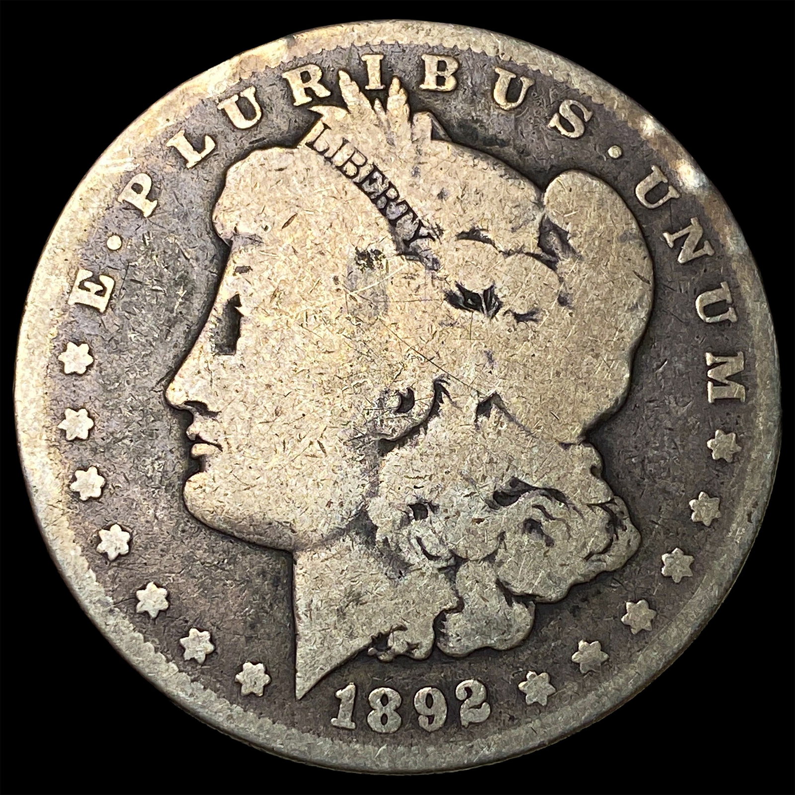 1892-S Silver Morgan Dollar NICELY CIRCULATED: 1892-S Silver Morgan Dollar NICELY CIRCULATED