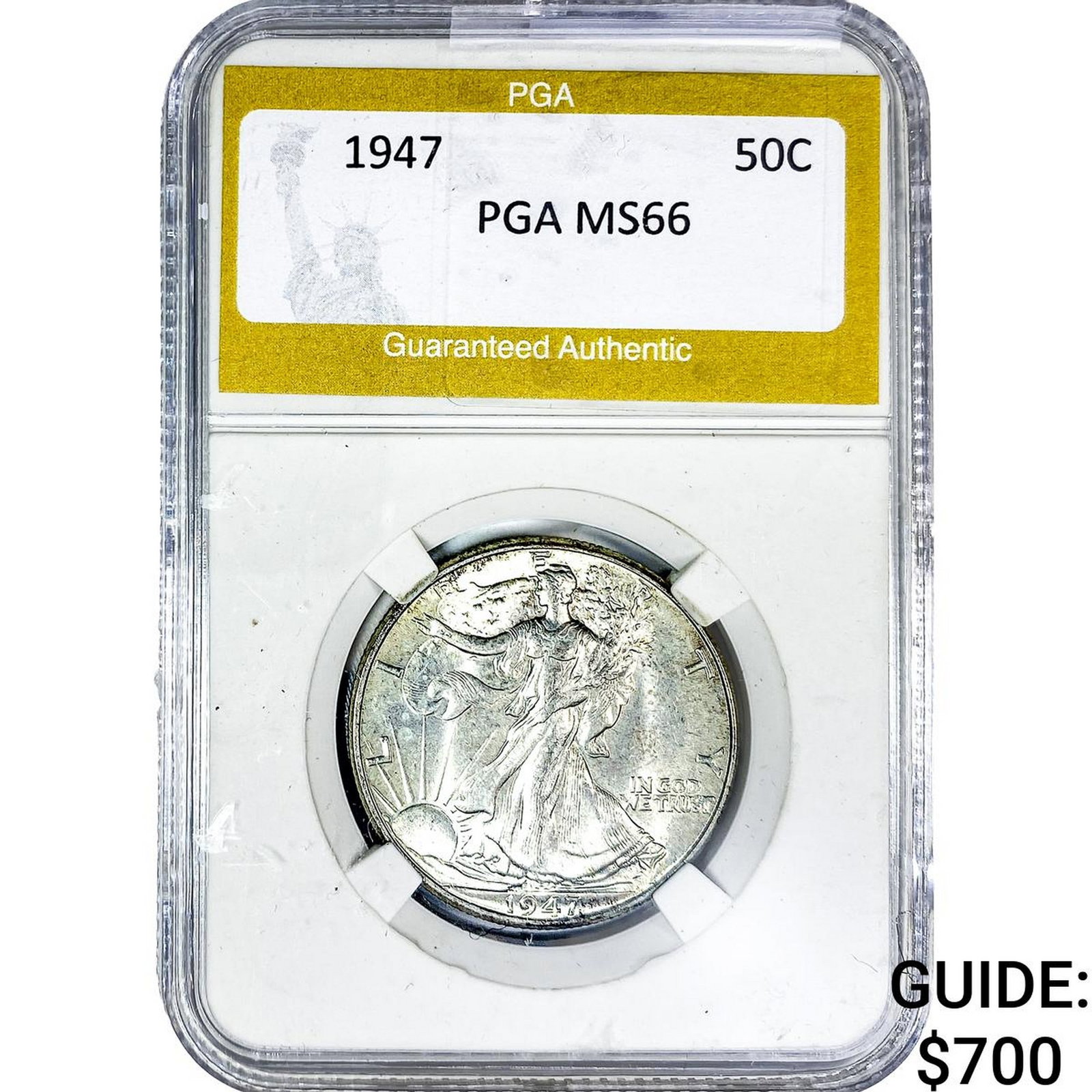 1947 Walking Liberty Half Dollar PGA MS66 (1 of 2)