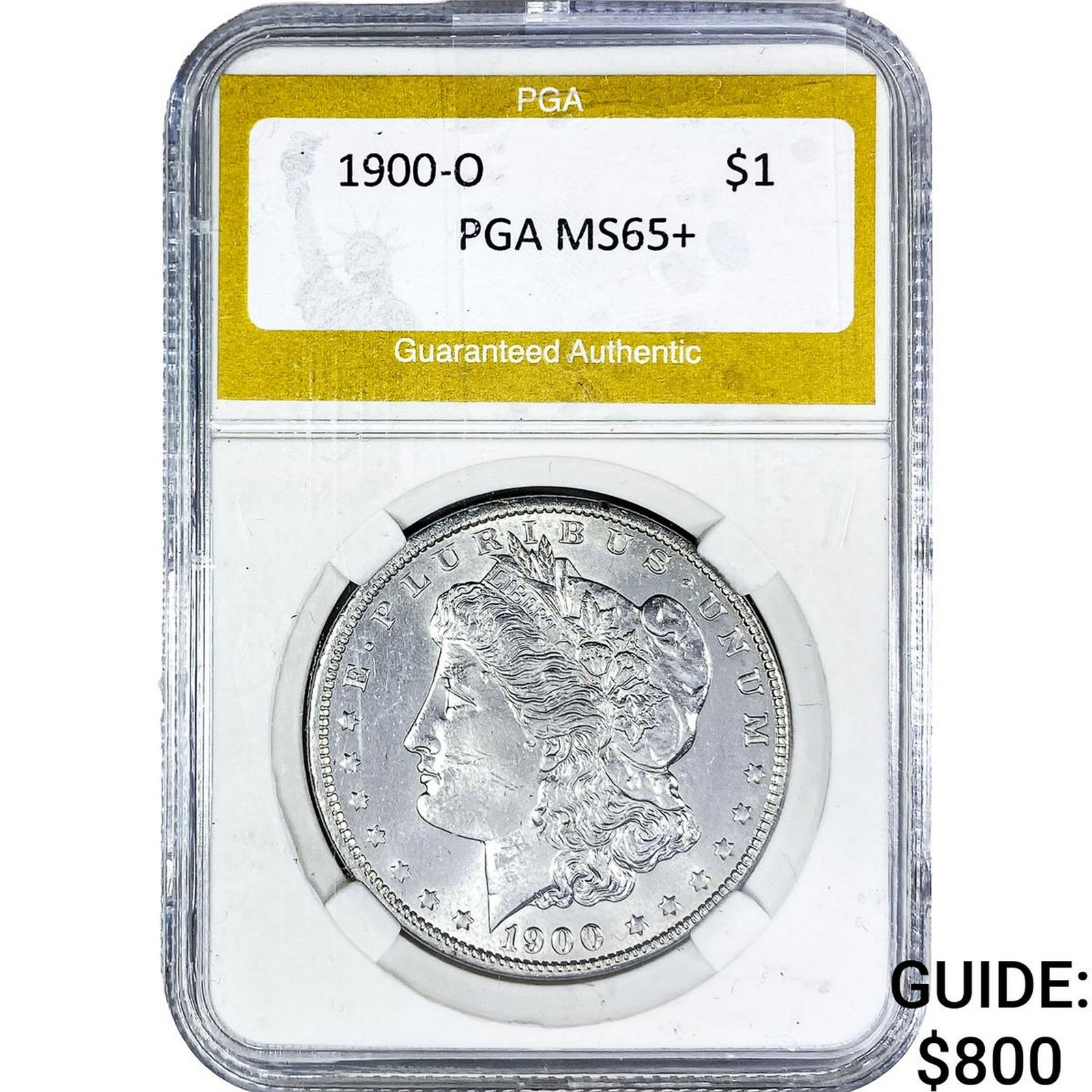 1900-O Morgan Silver Dollar PGA MS65+ (1 of 2)