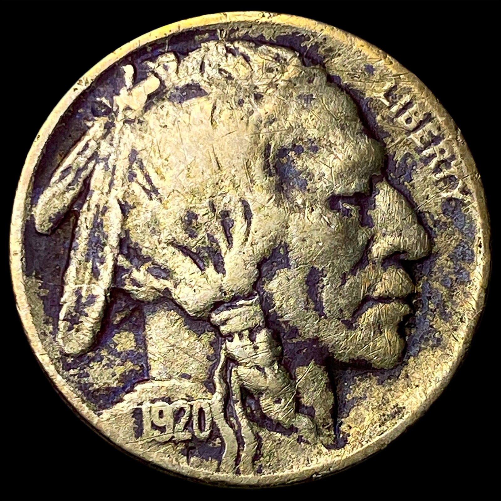 1920-D Buffalo Nickel LIGHTLY CIRCULATED: 1920-D Buffalo Nickel LIGHTLY CIRCULATED