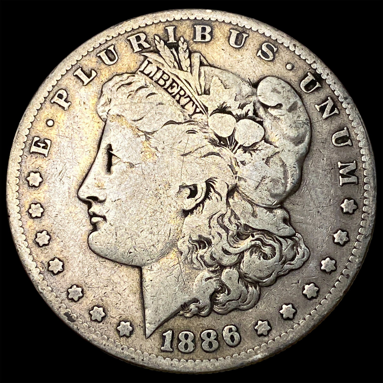 1886-S Silver Morgan Dollar LIGHTLY CIRCULATED: 1886-S Silver Morgan Dollar LIGHTLY CIRCULATED