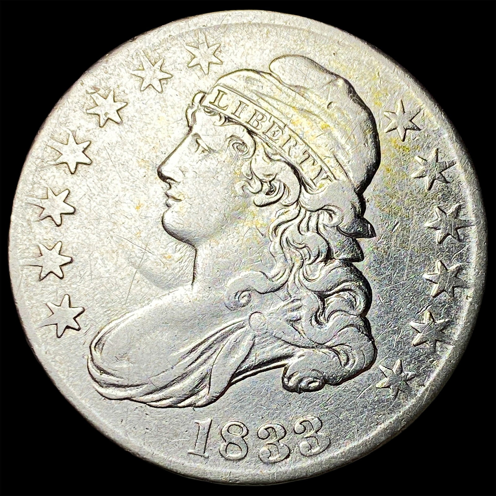 1833 Capped Bust Half Dollar NEARLY UNCIRCULATED (1 of 2)