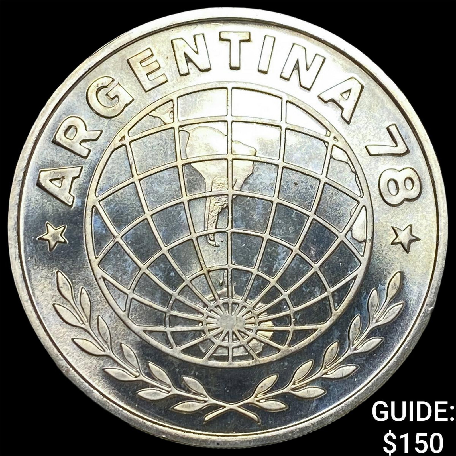 1977 Argentina Silver 3,000 Pesos (1 of 2)