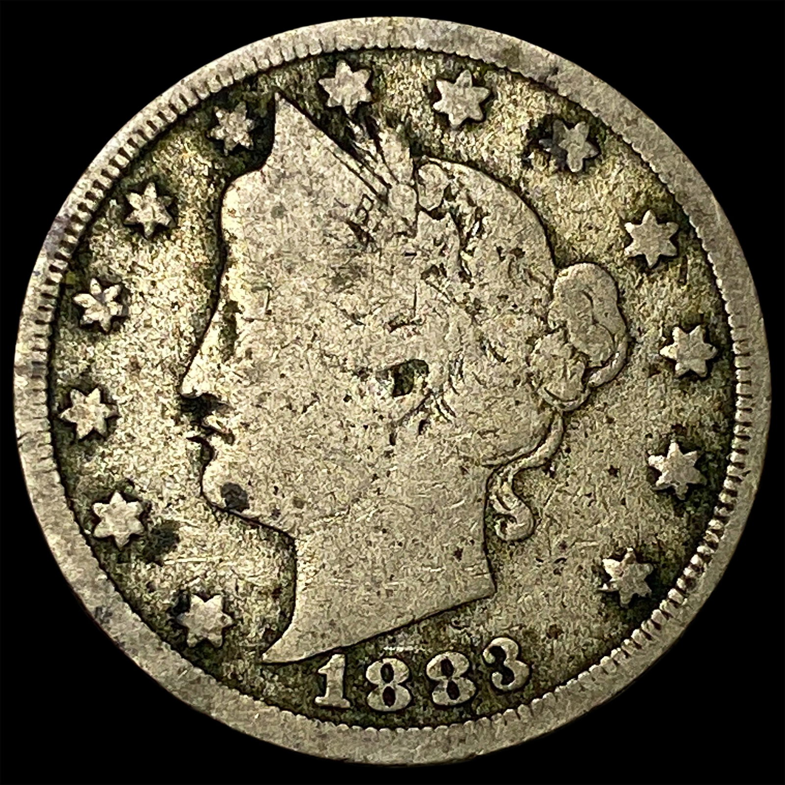 1883 Liberty Head Nickel (Cents) LIGHTLY CIRCULATED (1 of 2)