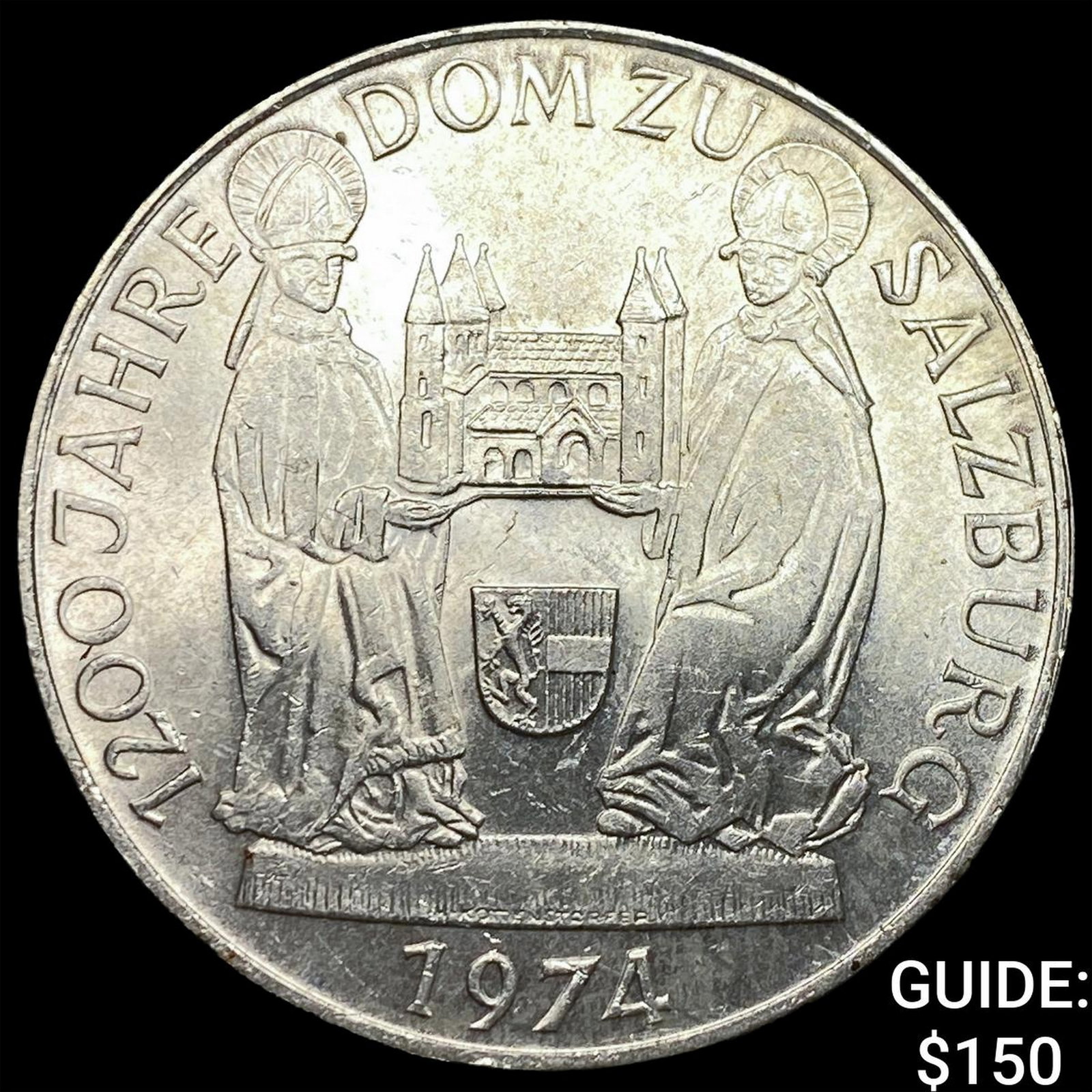 1974 Austria Silver 50 Schilling: 1974 Austria Silver 50 Schilling