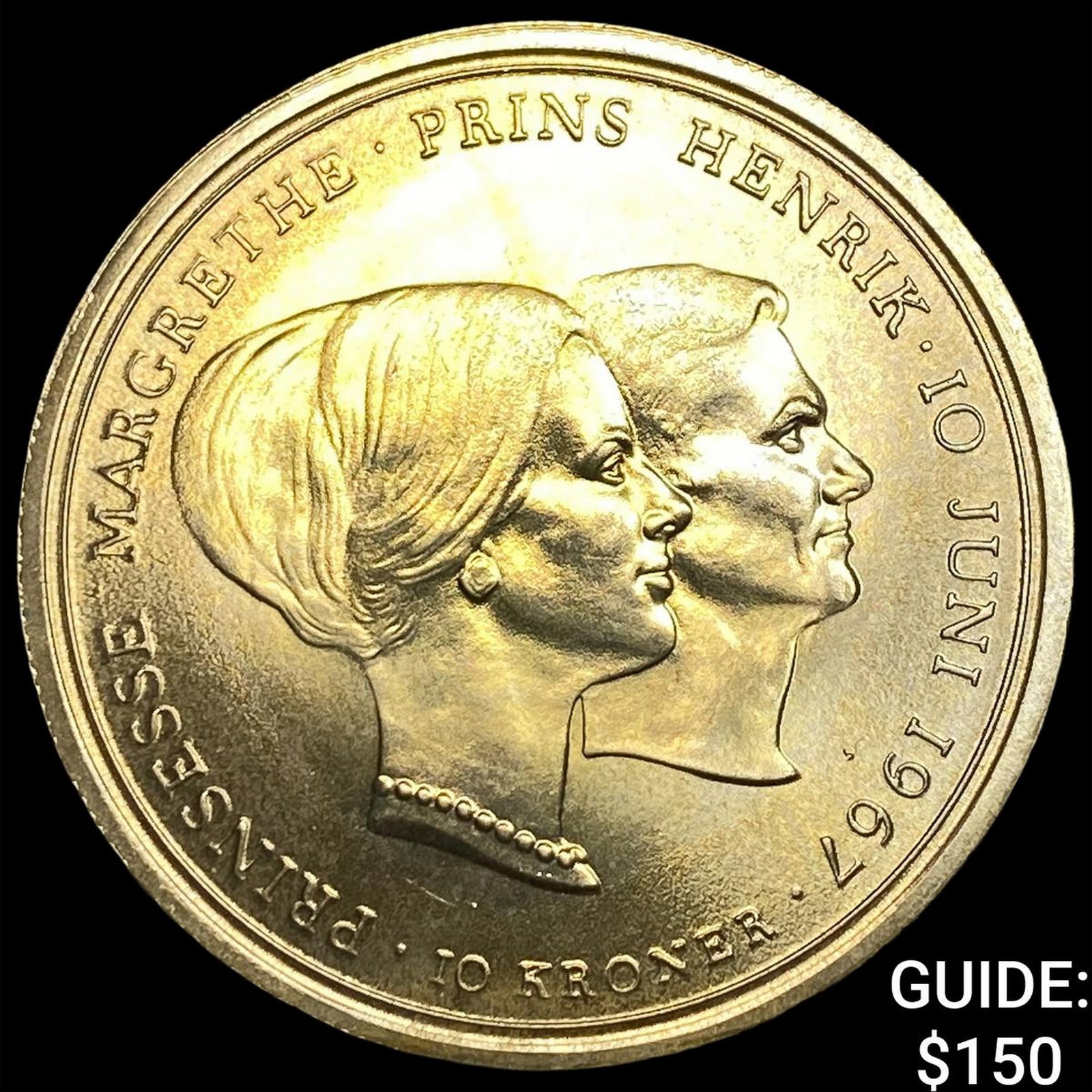 1967 Denmark Silver 10 Kroner: 1967 Denmark Silver 10 Kroner