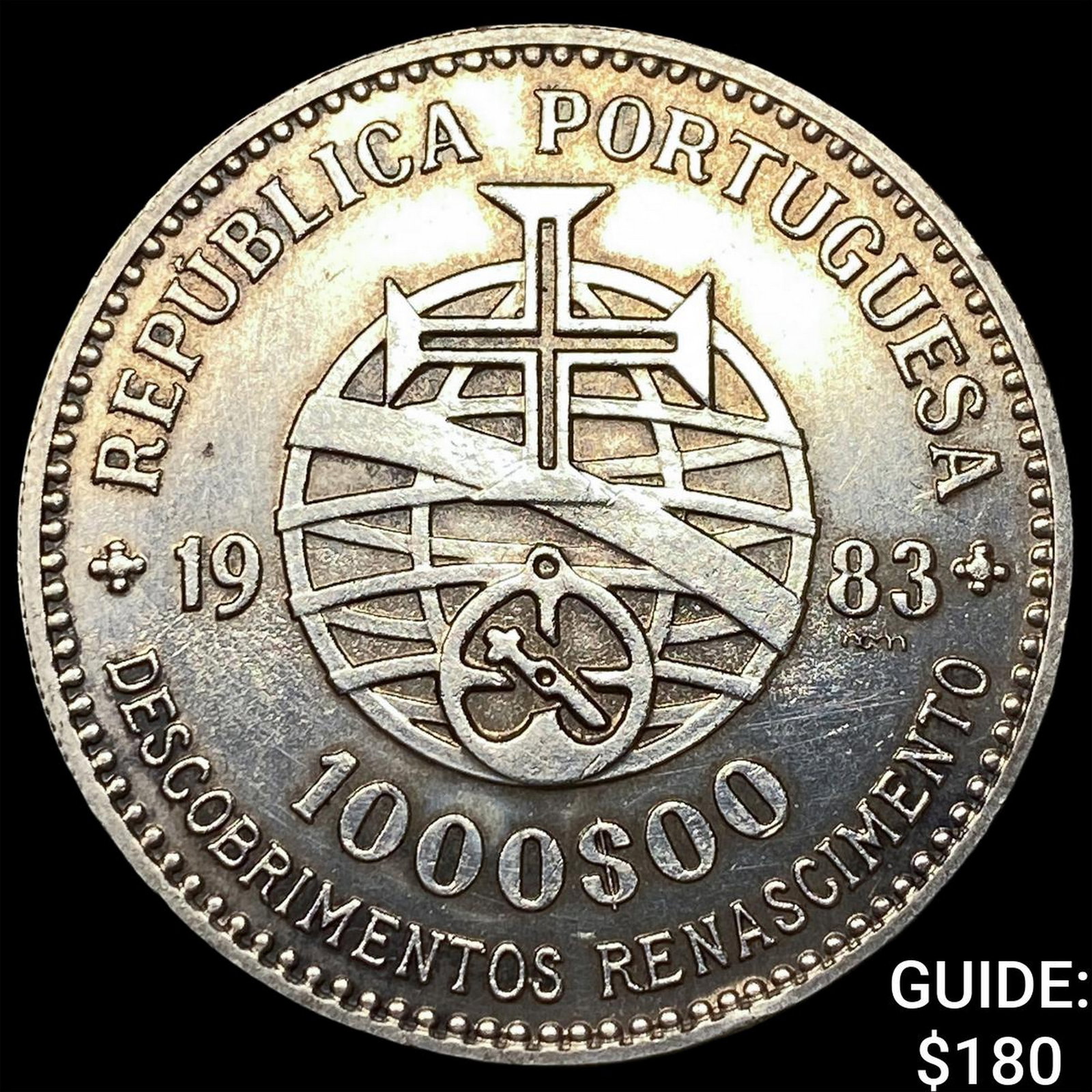 1983 Portugal Silver 1,000 Escudos (1 of 2)