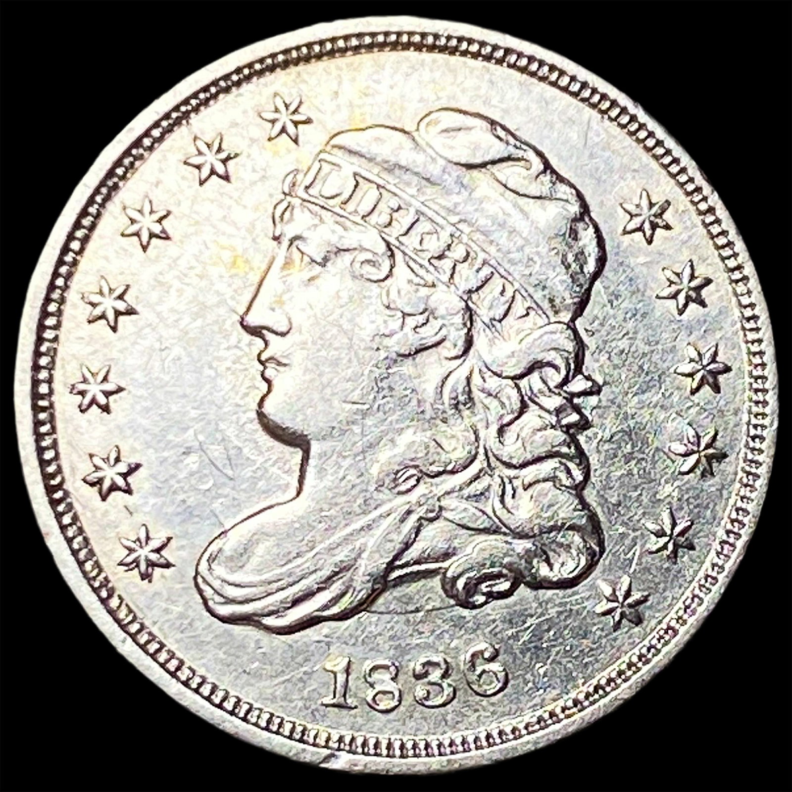 1836 Capped Bust Half Dime UNCIRCULATED (1 of 2)