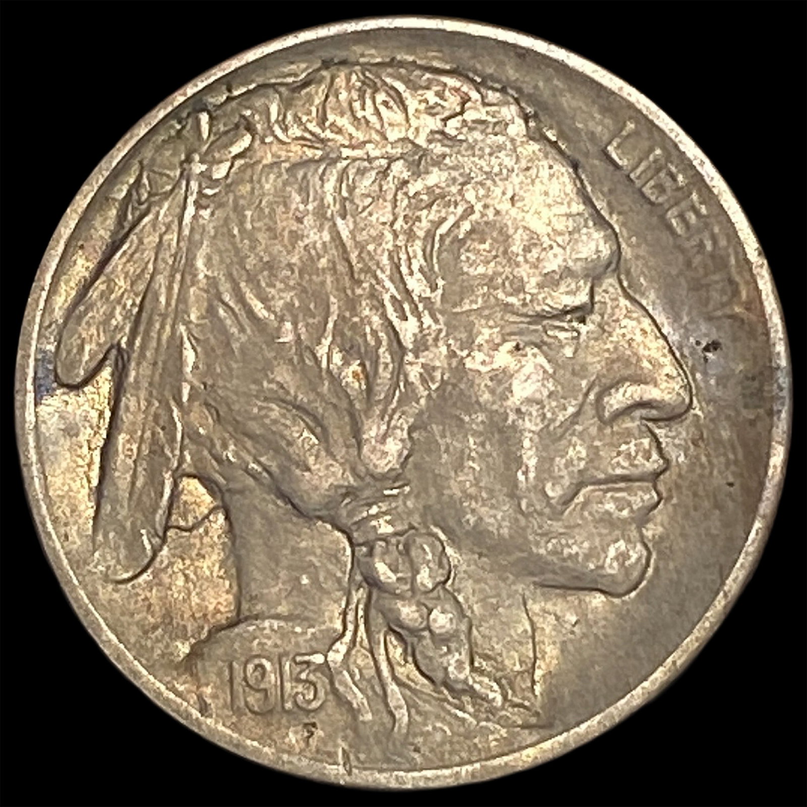 1913 Type 1 Buffalo Nickel CLOSELY UNCIRCULATED: 1913 Type 1 Buffalo Nickel CLOSELY UNCIRCULATED