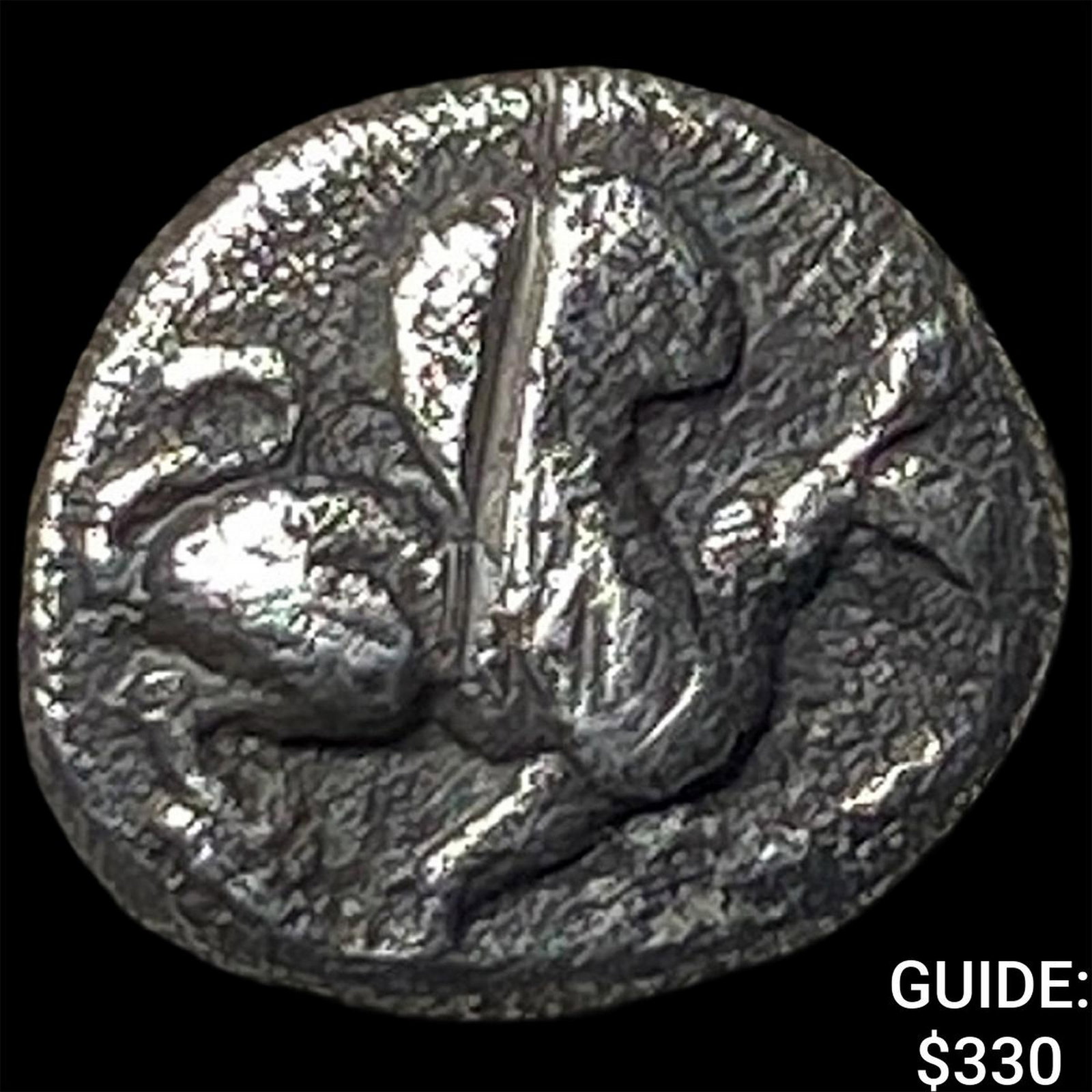 Greek Ionia Teos 500-450 BC Silver Trihemiobol (1 of 2)