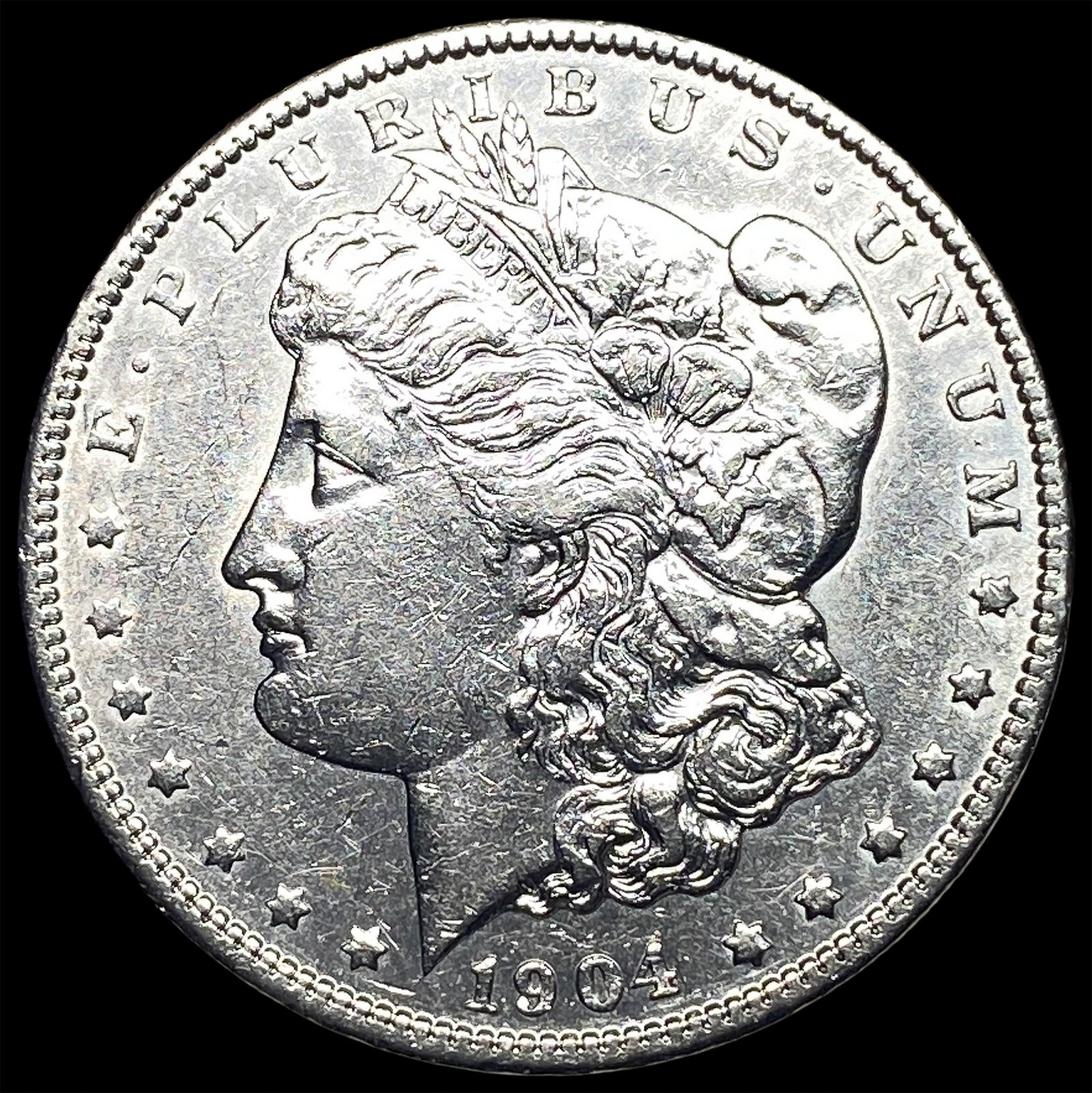 1904 Morgan Silver Dollar CLOSELY UNCIRCULATED: 1904 Morgan Silver Dollar CLOSELY UNCIRCULATED