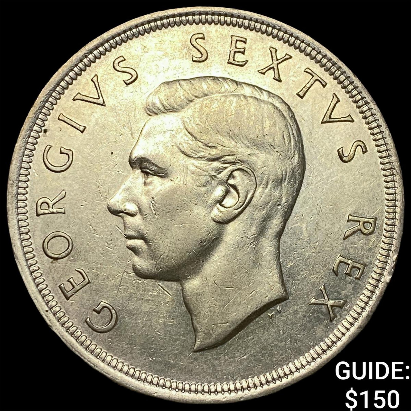 1951 Souith Africa Silver 5 Shillings: 1951 Souith Africa Silver 5 Shillings