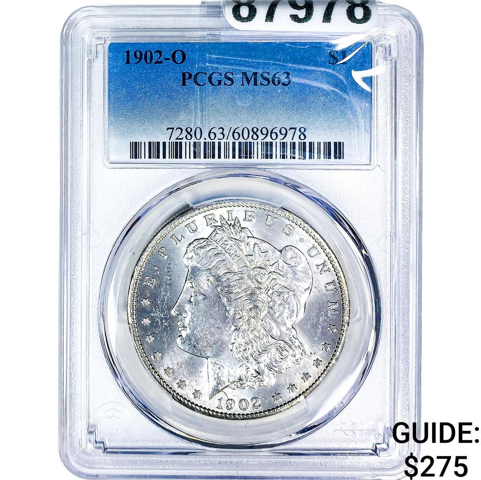 1902-O Morgan Silver Dollar PCGS MS63: 1902-O Morgan Silver Dollar PCGS MS63