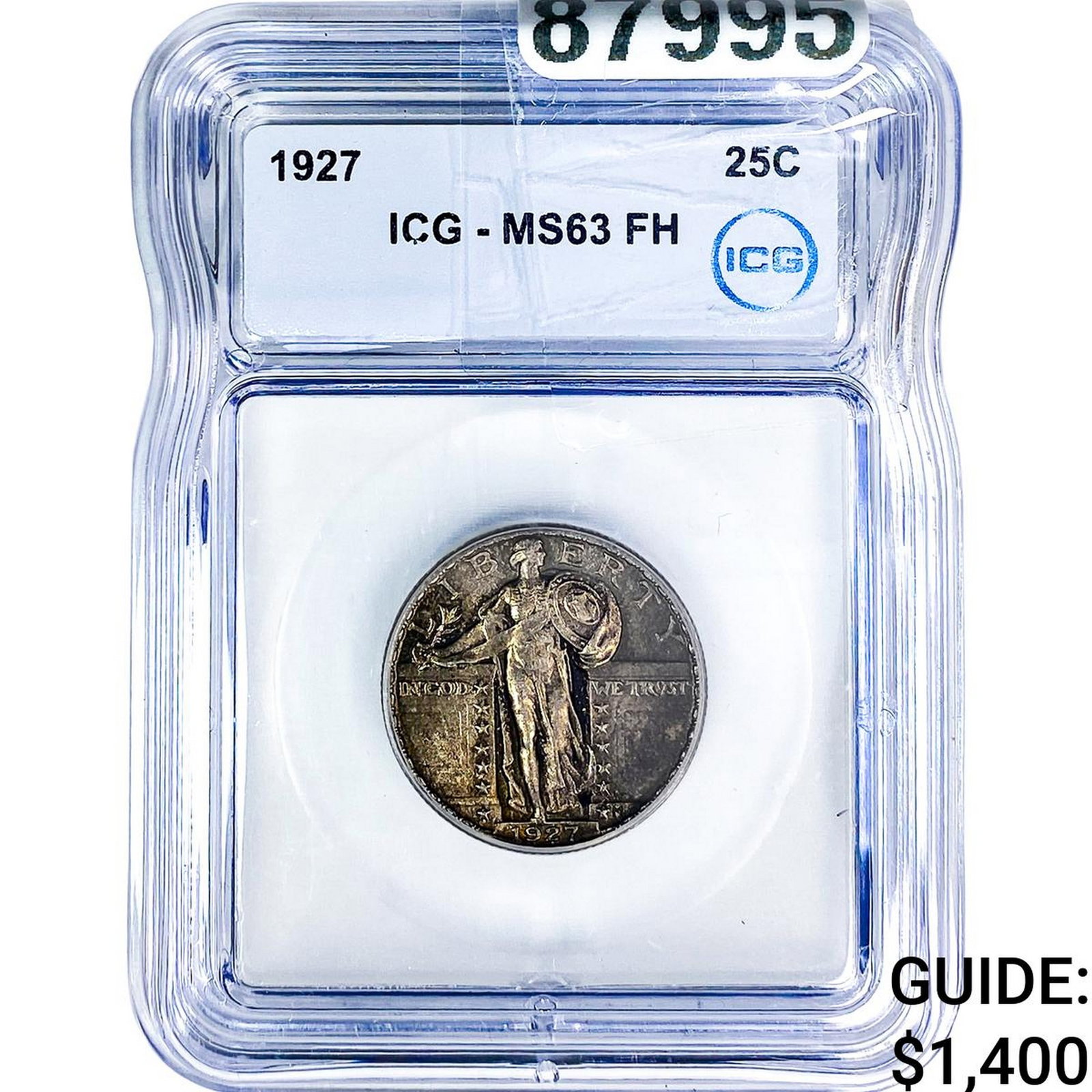 1927 Standing Liberty Quarter ICG MS63 FH: 1927 Standing Liberty Quarter ICG MS63 FH