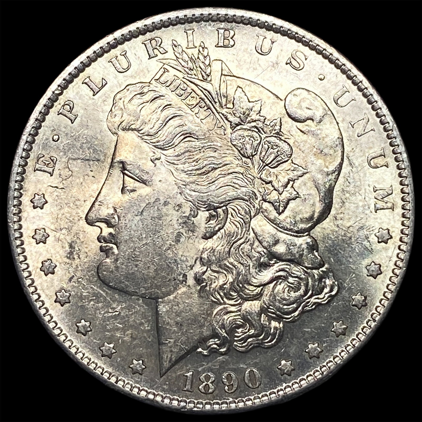1890-S Silver Morgan Dollar CHOICE AU: 1890-S Silver Morgan Dollar CHOICE AU
