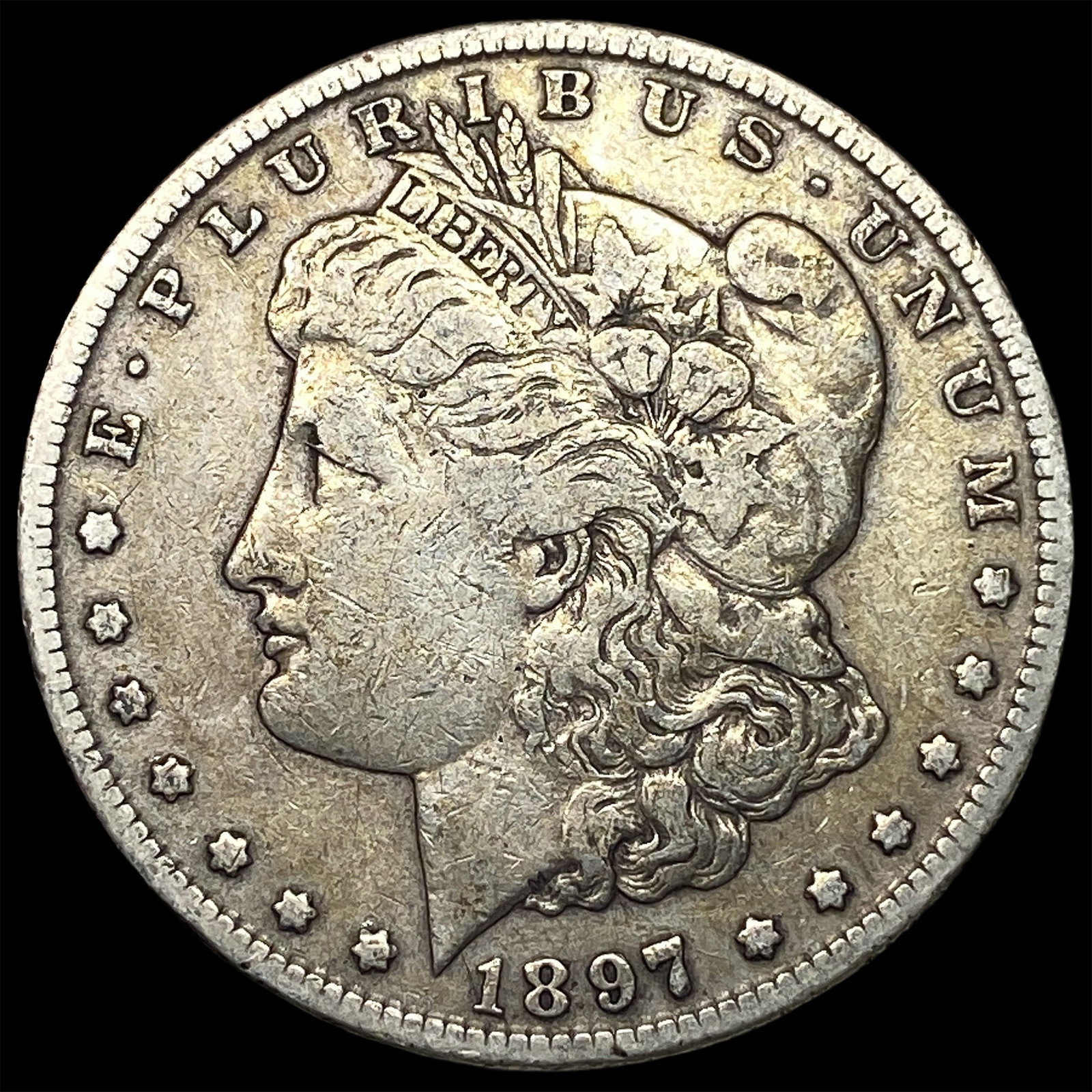 1897-S Silver Morgan Dollar LIGHTLY CIRCULATED: 1897-S Silver Morgan Dollar LIGHTLY CIRCULATED
