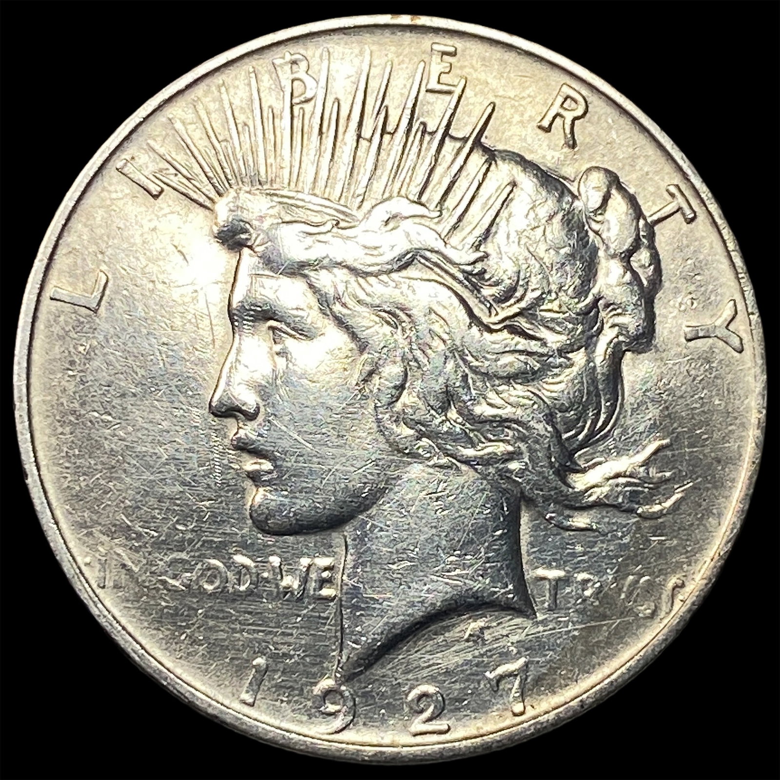 1927 Silver Peace Dollar CLOSELY UNCIRCULATED: 1927 Silver Peace Dollar CLOSELY UNCIRCULATED