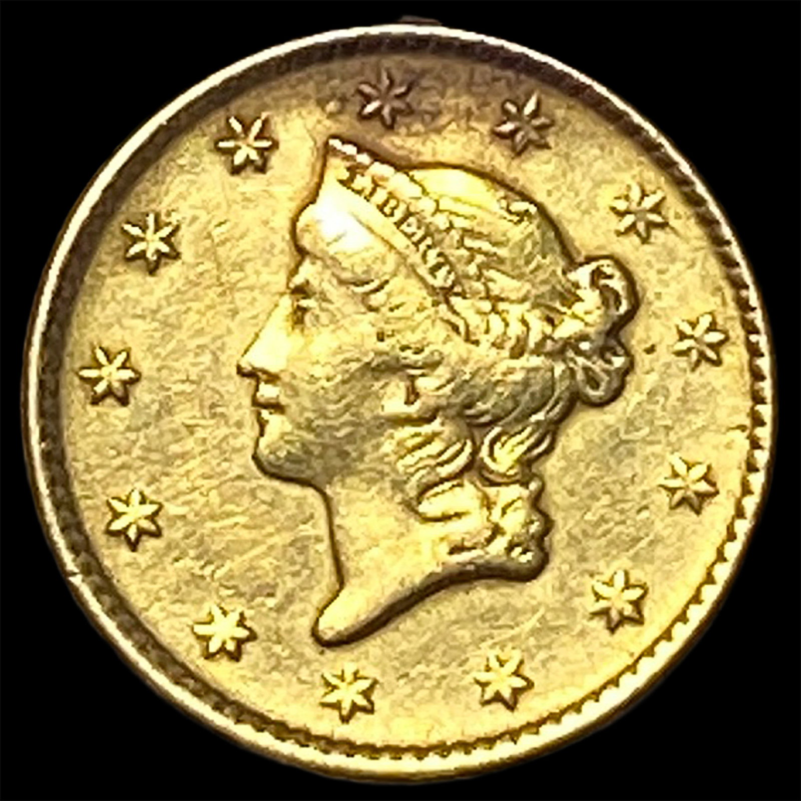 1853 Gold $1 Liberty Head Type 1 HIGH GRADE (1 of 2)