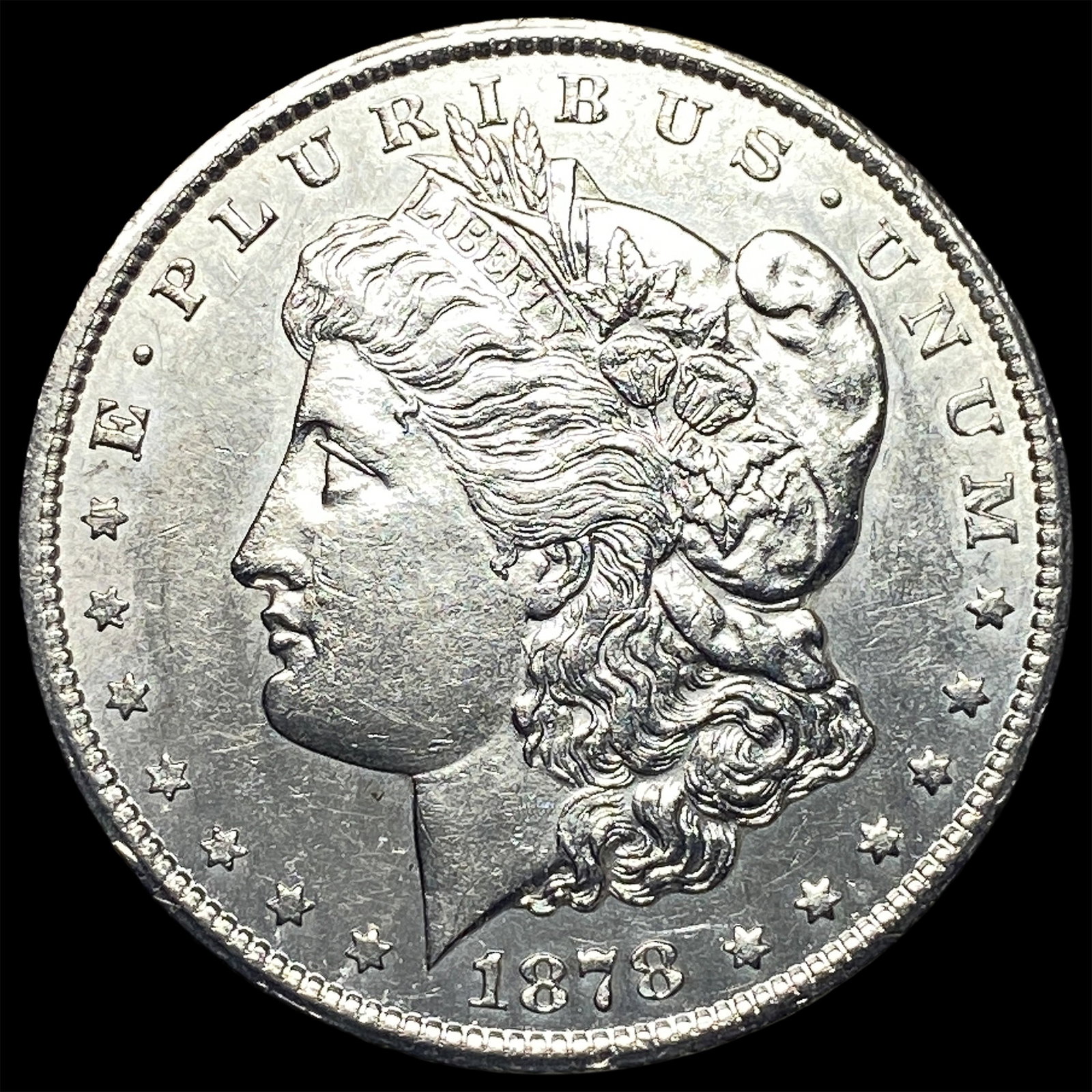 1878 Silver Morgan Dollar CLOSELY UNCIRCULATED: 1878 Silver Morgan Dollar CLOSELY UNCIRCULATED