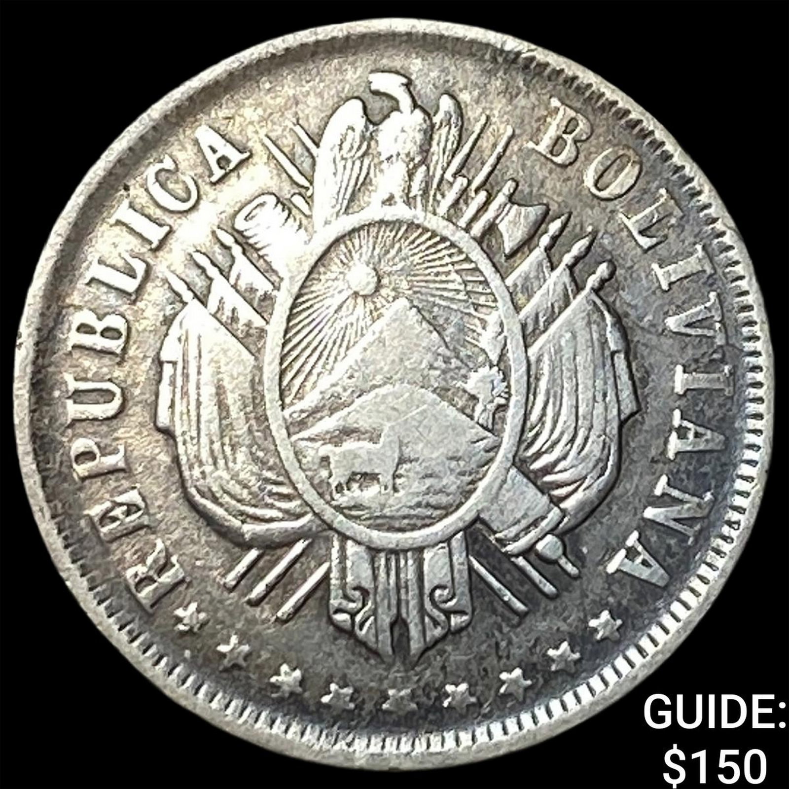 Bolivia Silver 20 Centavos (1 of 2)