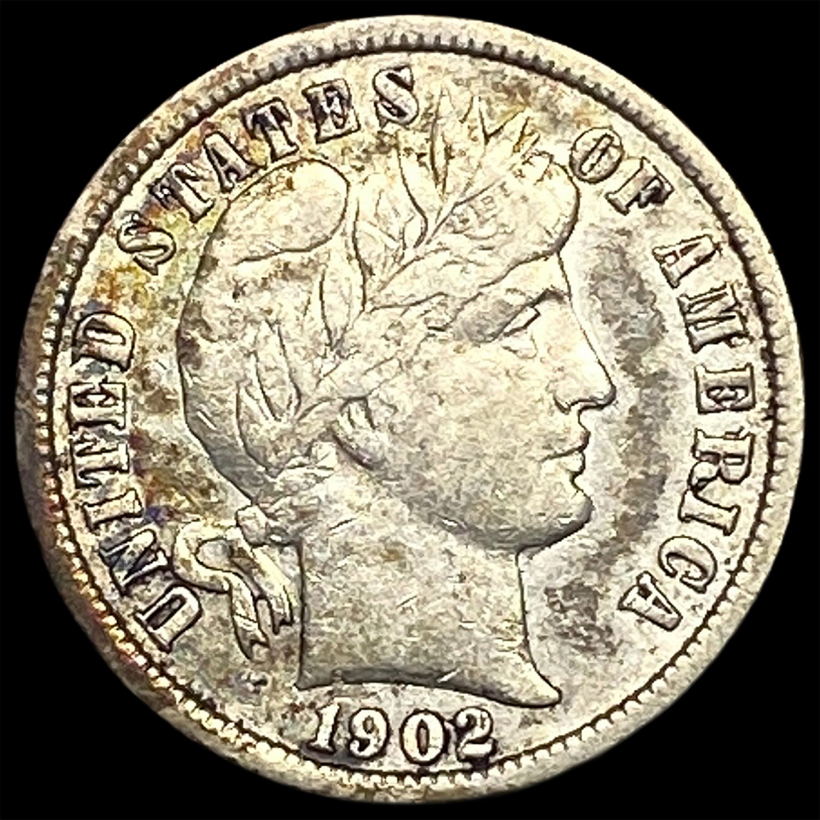 1902-O Silver Barber Dime NEARLY UNCIRCULATED: 1902-O Silver Barber Dime NEARLY UNCIRCULATED