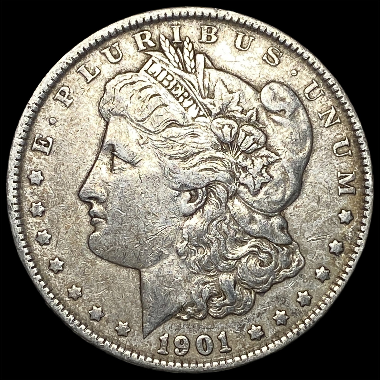 1901 Silver Morgan Dollar NEARLY UNCIRCULATED: 1901 Silver Morgan Dollar NEARLY UNCIRCULATED