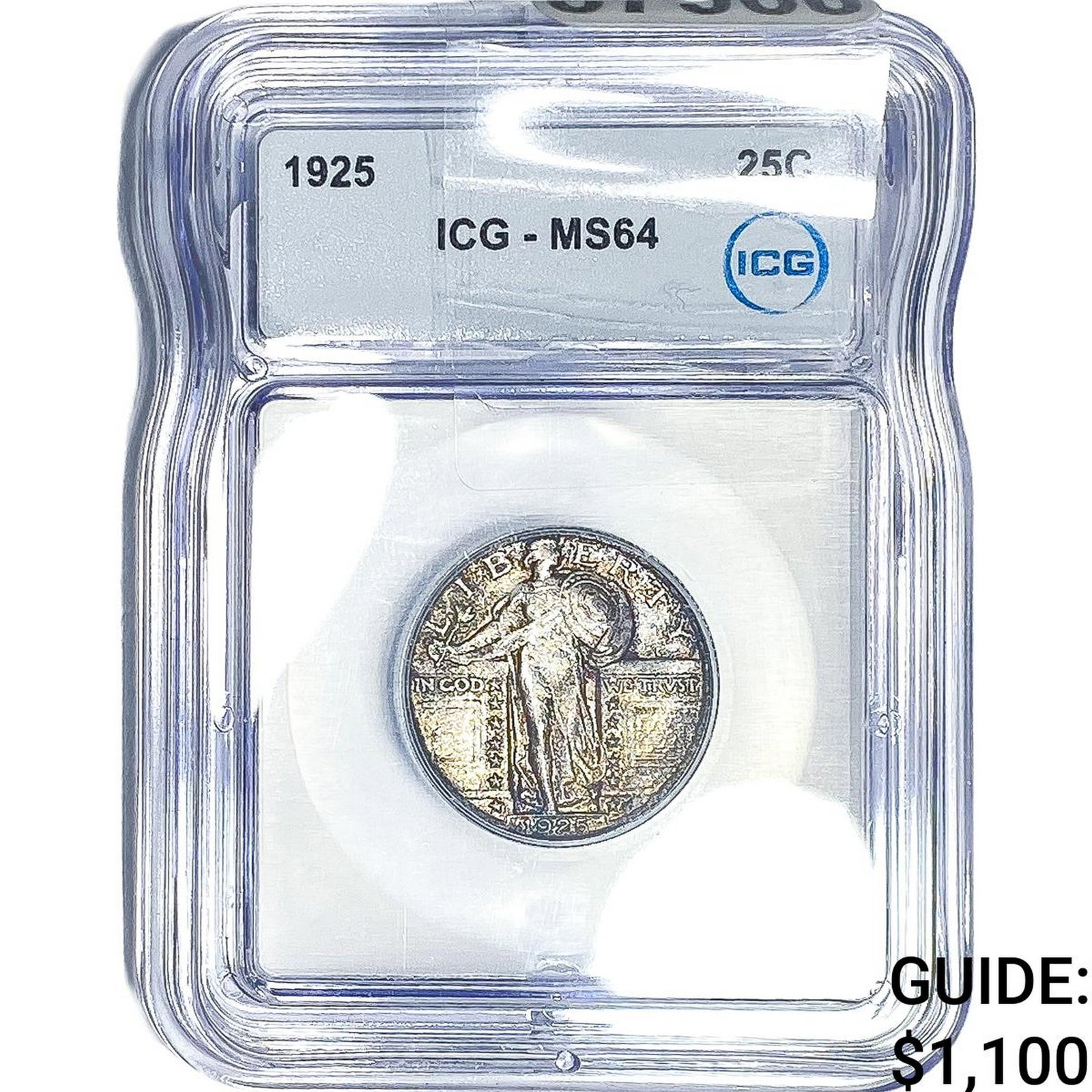 1925 Standing Liberty Quarter ICG MS64: 1925 Standing Liberty Quarter ICG MS64
