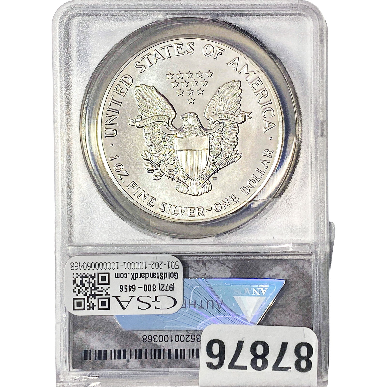 1987 Silver Eagle ANACS MS70 - 2