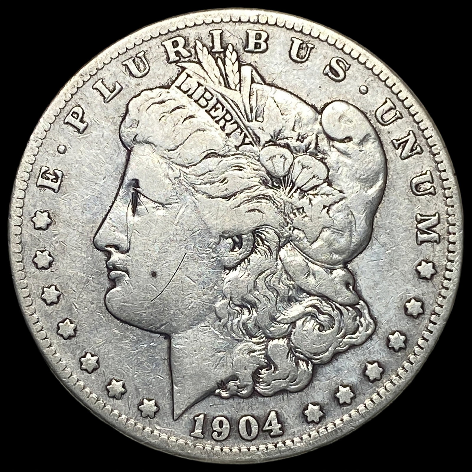 1904-S Silver Morgan Dollar LIGHTLY CIRCULATED: 1904-S Silver Morgan Dollar LIGHTLY CIRCULATED