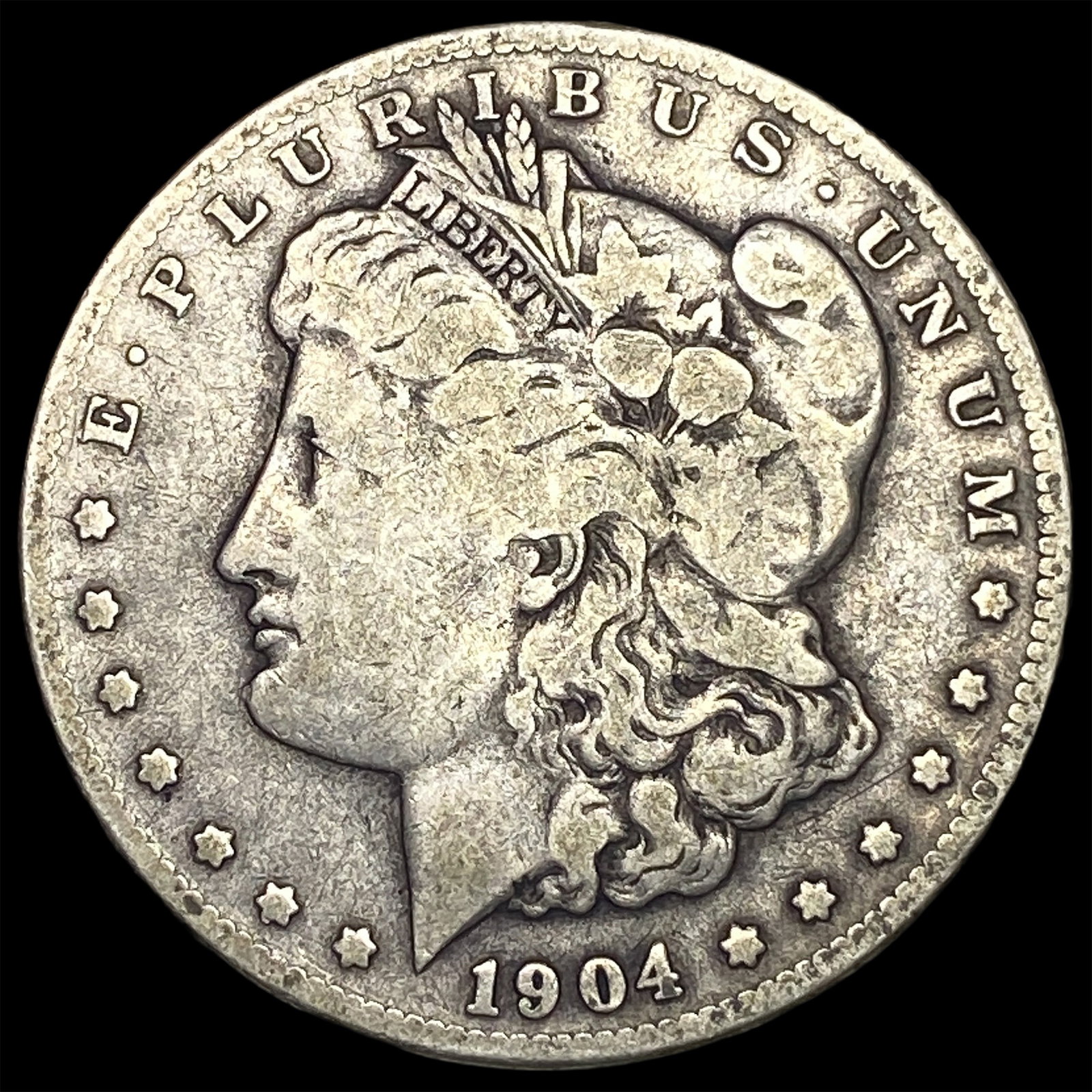 1904-S Silver Morgan Dollar LIGHTLY CIRCULATED: 1904-S Silver Morgan Dollar LIGHTLY CIRCULATED