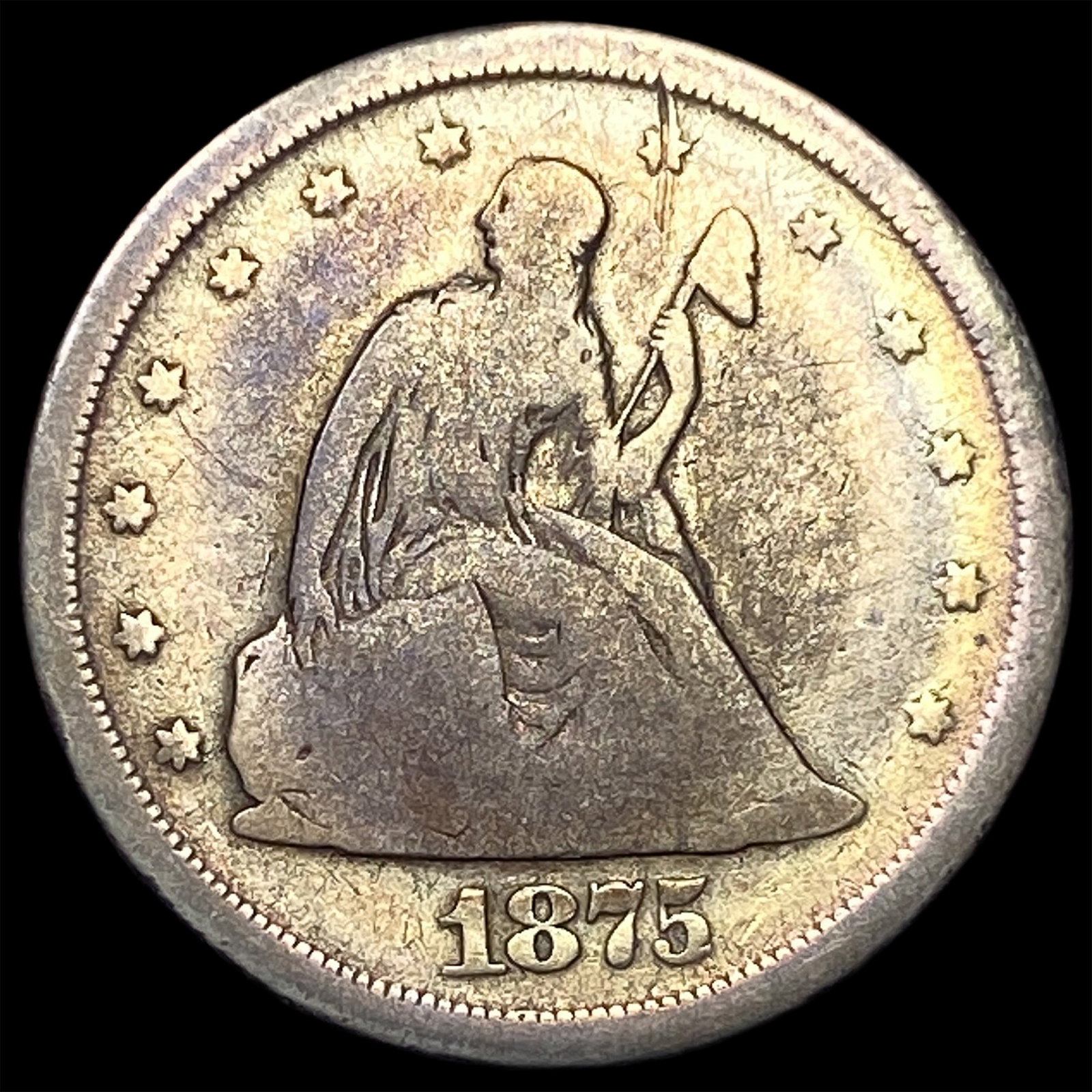1875-S Silver Twenty Cent Piece NICELY CIRCULATED (1 of 2)