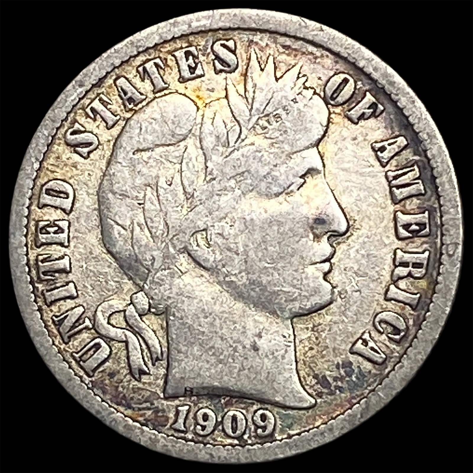 1909-O Silver Barber Dime LIGHTLY CIRCULATED: 1909-O Silver Barber Dime LIGHTLY CIRCULATED