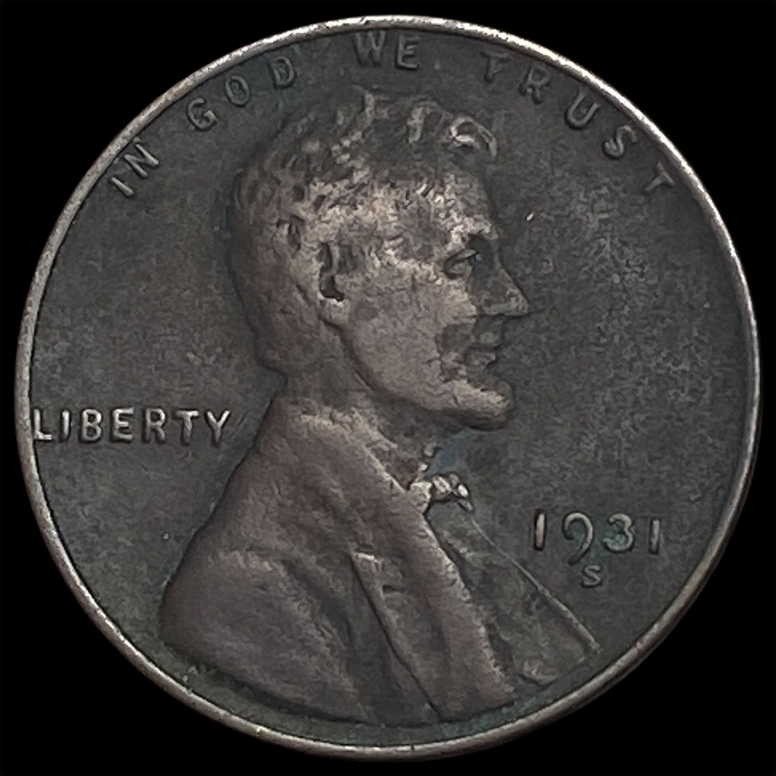 1931-S Lincoln Wheat Cent LIGHTLY CIRCULATED: 1931-S Lincoln Wheat Cent LIGHTLY CIRCULATED